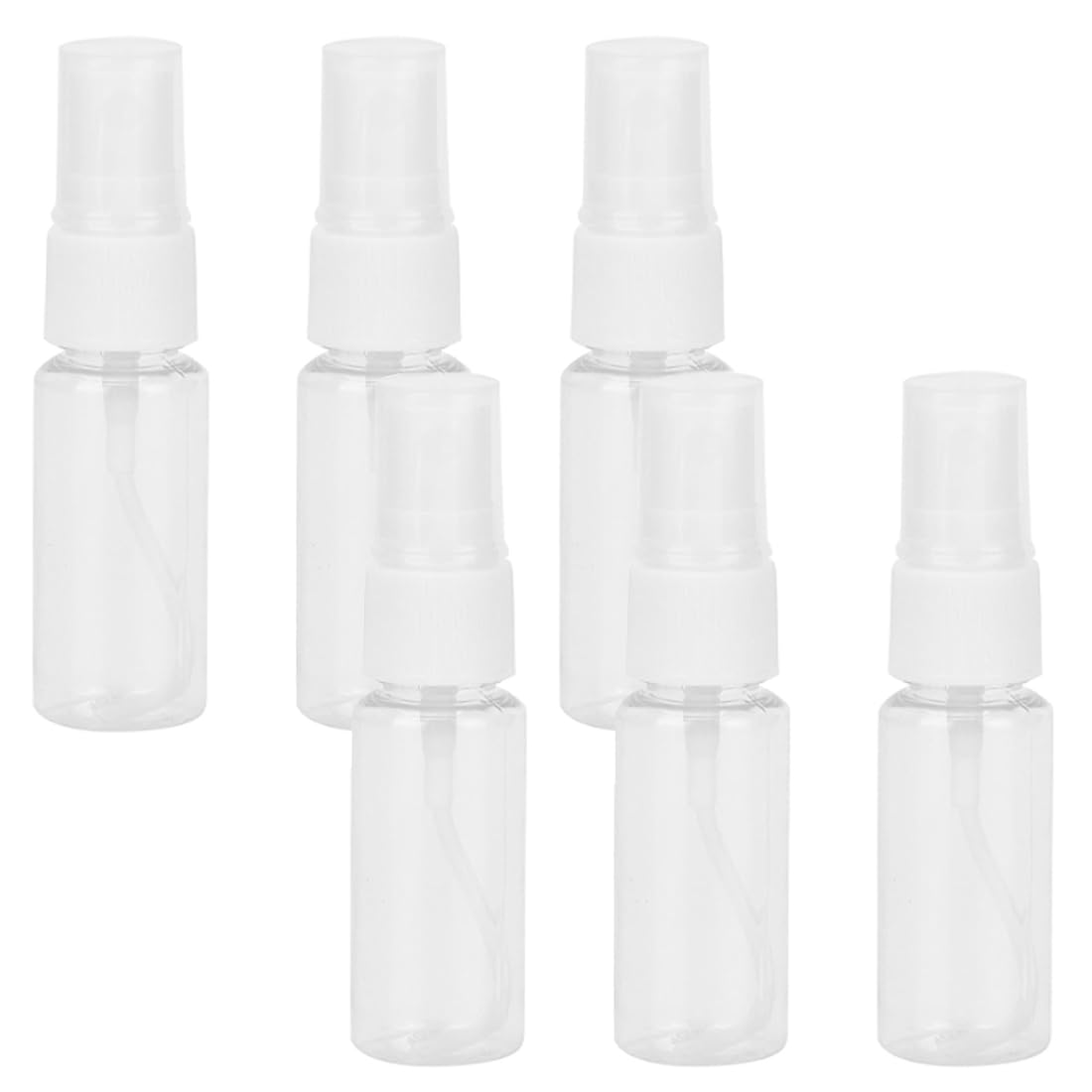 6-Pack 20ml Empty Spray Bottles for Perfume, Lotion & Shampoo - Refillable Travel-Size Plastic Atomizer Bottles with Fine Mist Sprayer - Perfect for DIY Beauty Products, Essential Oils & Hair Care