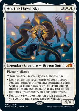 Magic: The Gathering - Ao, The Dawn Sky (002) - Kamigawa: Neon Dynasty MTG Card - Collectible Trading Card Game for Deck Building & Strategy Battles - Perfect for MTG Tournaments & Casual Play