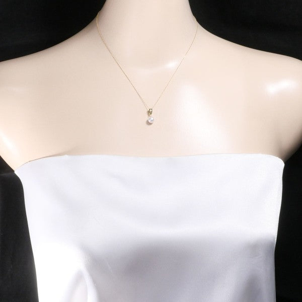 18K Yellow Gold Pearl Necklace for Women - Elegant Bridal Jewelry, Wedding Gift & Anniversary Present - Perfect for Formal Events, Date Nights & Special Occasions