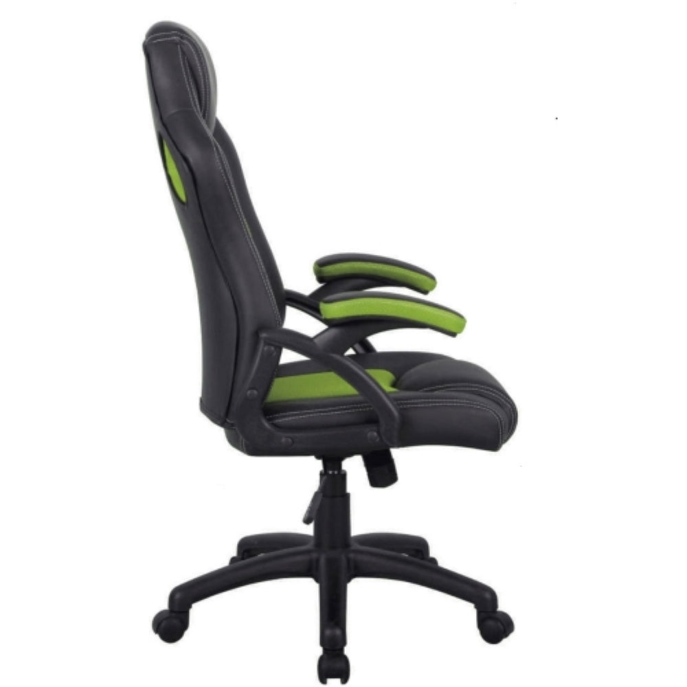 HAWK SERIES 4507 Gaming Chair - Ergonomic Black & Green Computer Chair for PC & Console Gamers - Perfect for Gaming, Streaming, and Office Work