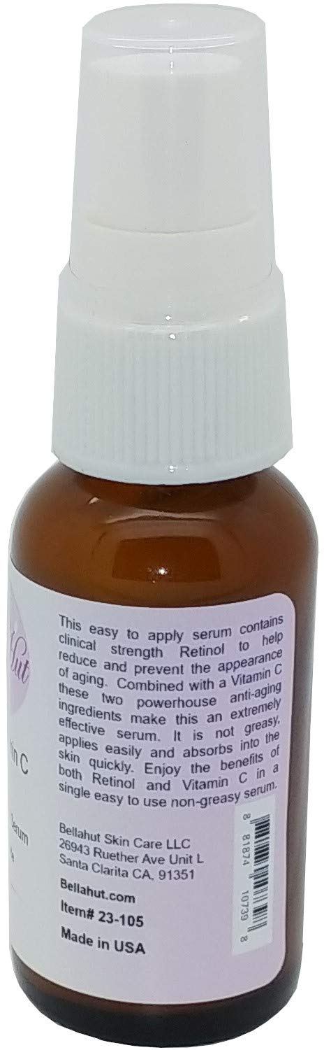 Bellahut Anti-Aging Face Serum 1 oz - Antioxidant Skin Refiner for Wrinkles & Fine Lines | Smooths Skin, Boosts Collagen, Promotes Cell Renewal | Made in USA | Perfect for Night Routine & Daily Skincare Regimen