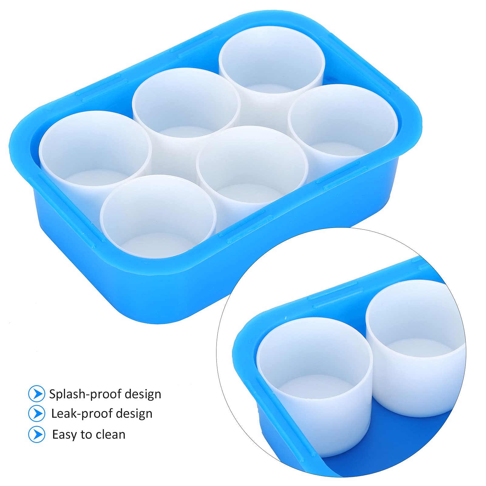 Leak-Proof Paint Mixing Cups - Washable Watercolor & Oil Painting Containers for Artists - Perfect for Gouache, Acrylics & Studio Use