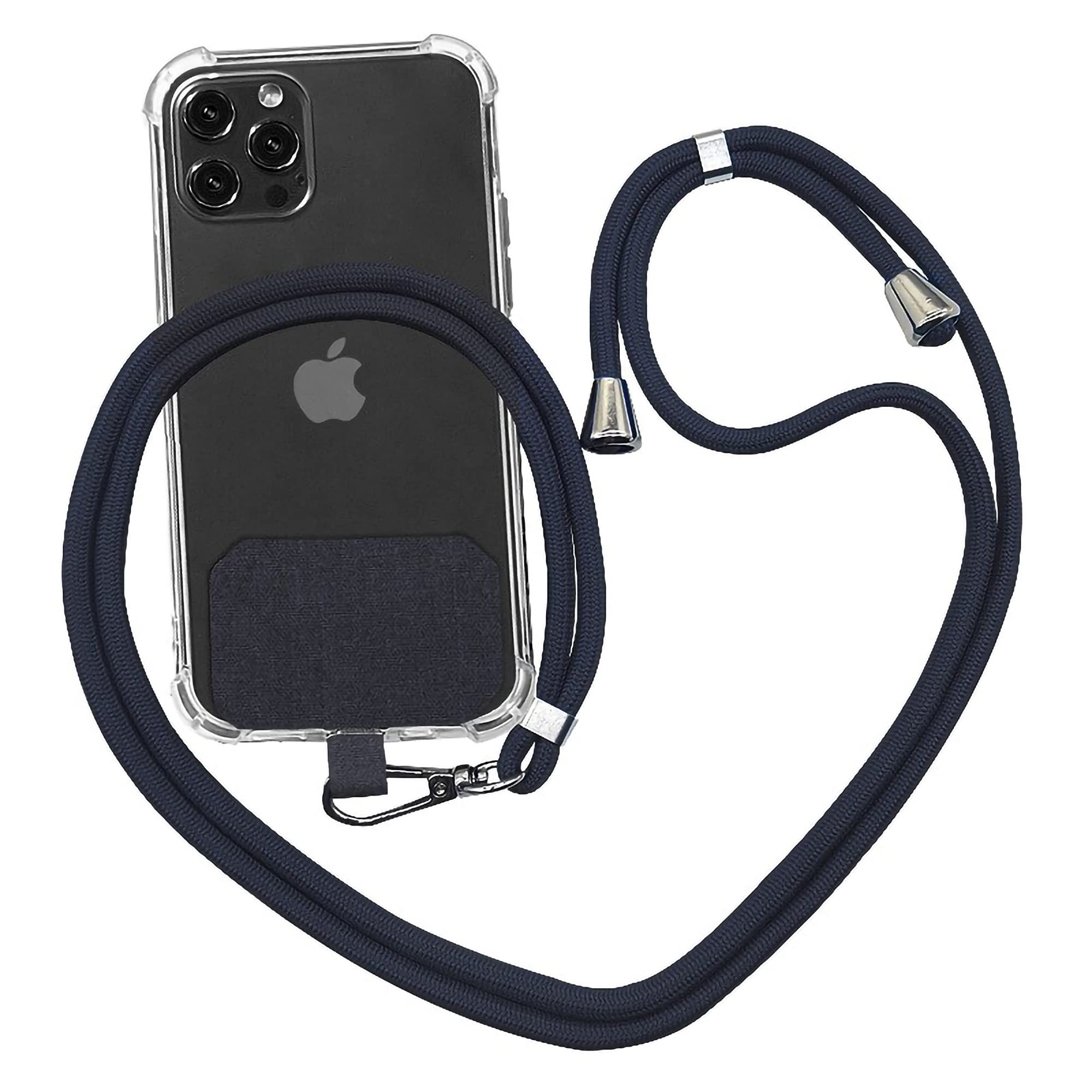 Universal Crossbody Phone Lanyard - Adjustable Nylon Strap with Patch for Smartphones - Perfect for Work, Travel, Gym & Outdoor Activities
