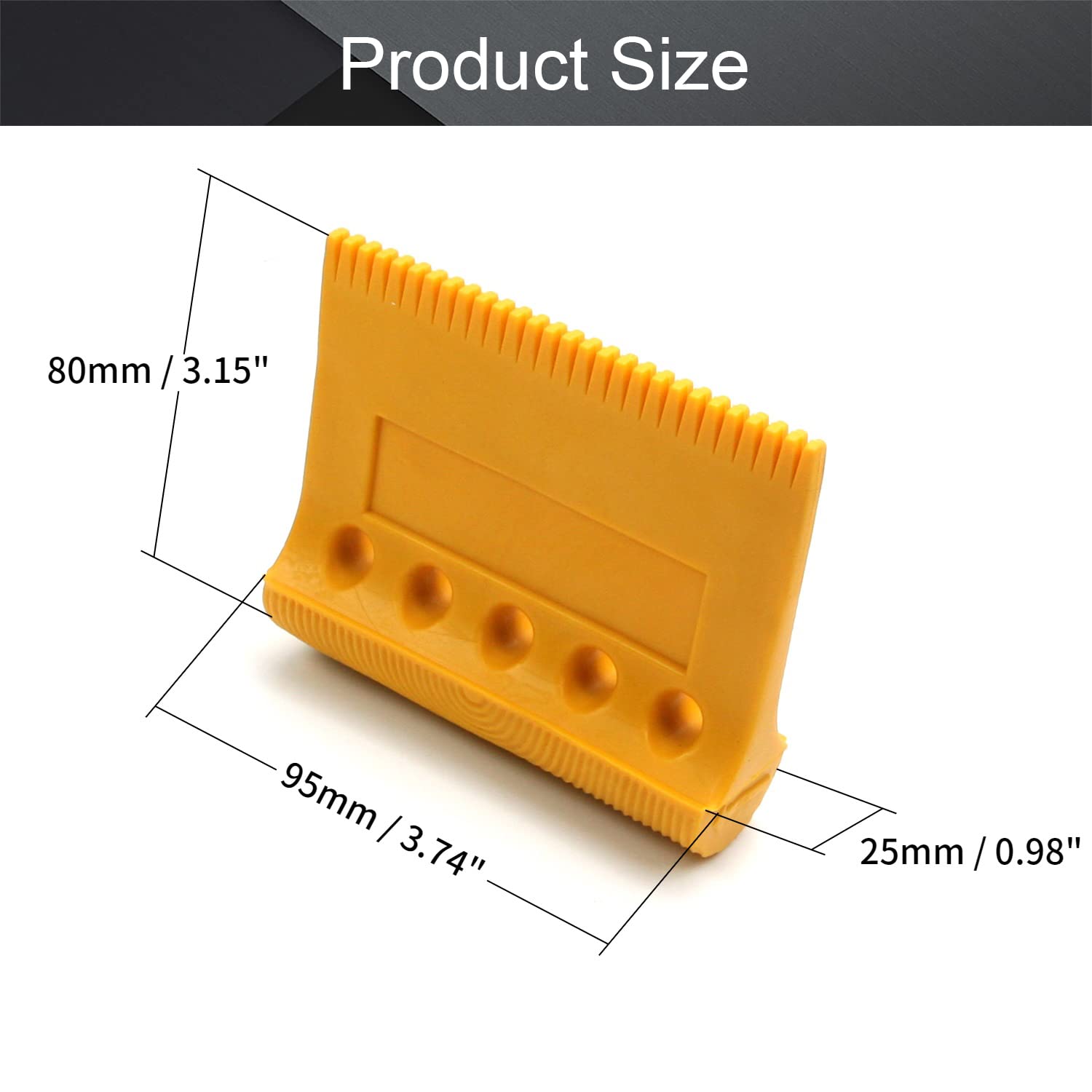 Utoolmart Wood Graining Painting Tool Set - 2 Pcs Yellow Rubber DIY Art Paint Rollers for Wall Decoration & Faux Wood Finishing | Perfect for Home Improvement, Furniture Restoration, and Creative Craft Projects