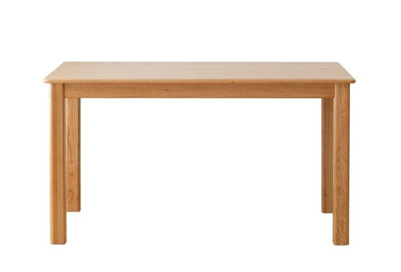 Solid Oak Wood Modern Dining Table - 6 Seater Rustic Farmhouse Style for Kitchen & Dining Room - Perfect for Family Gatherings & Dinner Parties