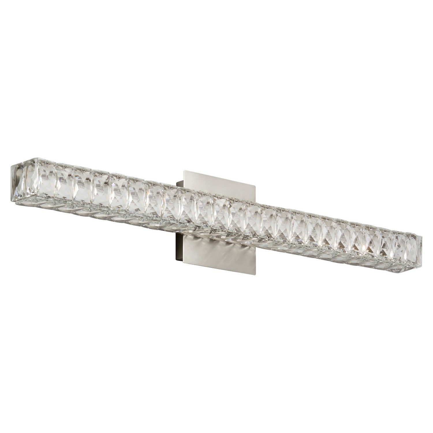 Oxygen Elan 3 574 24 Inch Modern Vanity LED Wall Light Fixture in Satin Nickel - Perfect for Bathroom, Bedroom, and Dressing Room Lighting