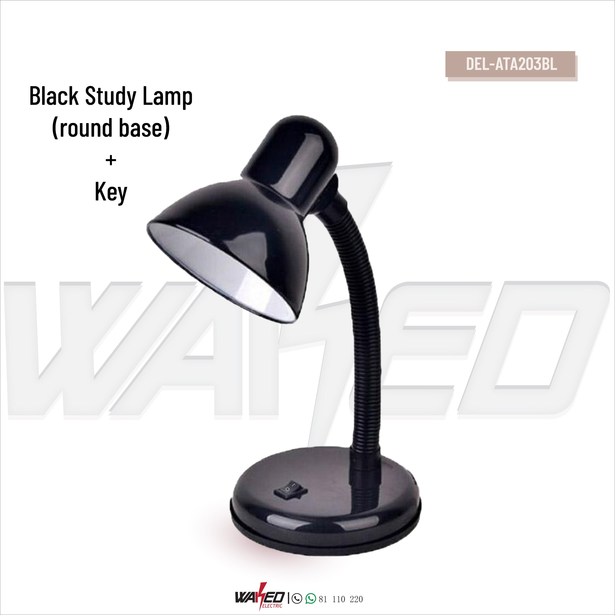 Adjustable LED Desk Lamp with USB Port - Perfect for Home Office, Study & Reading (Black)