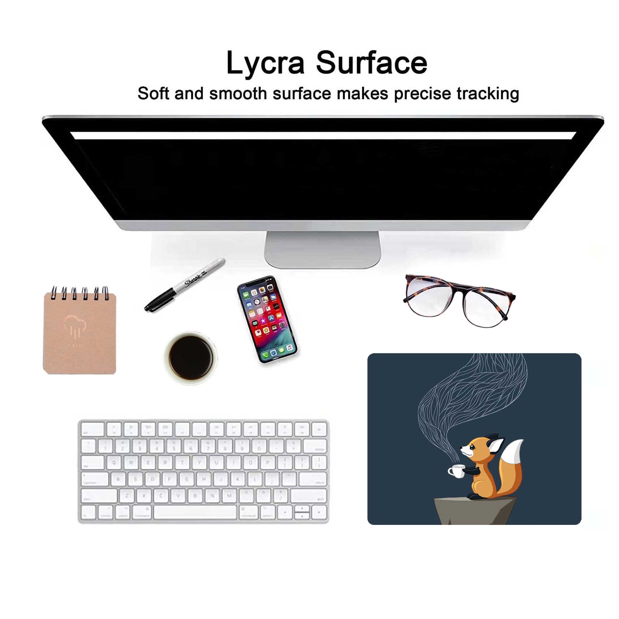 Premium Gaming Mouse Pad - Non-Slip Rubber Base for Laptop & Computer, Cute Fox Design Wireless Mouse Mat - Perfect for Office, Gaming & Home Desk Decor