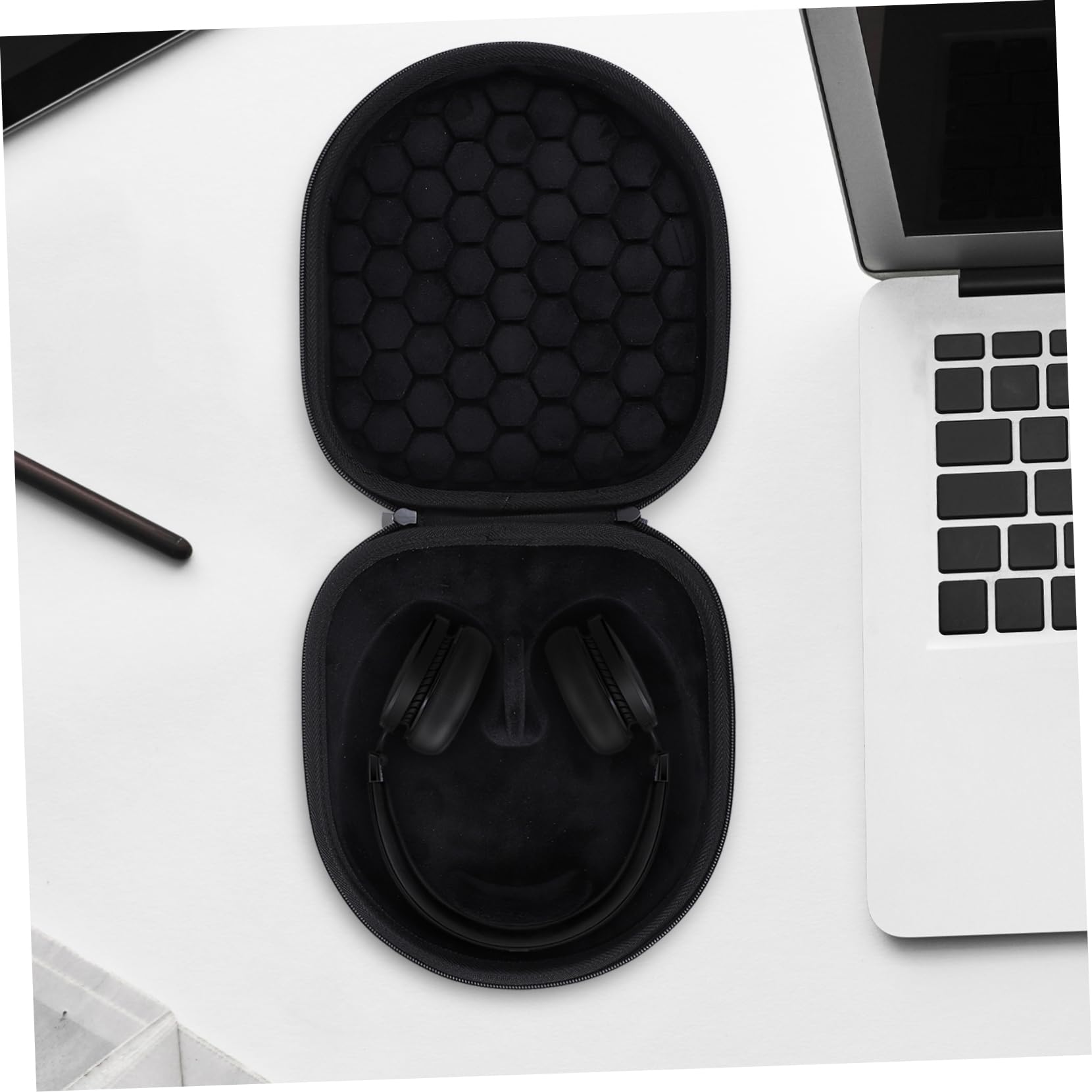 Artibetter 3-Piece Headphone Carrying Case - Durable Tarpaulin Protective Storage Pouch for Travel, Commuting & Gym Use - Fits Earphones & Headphones