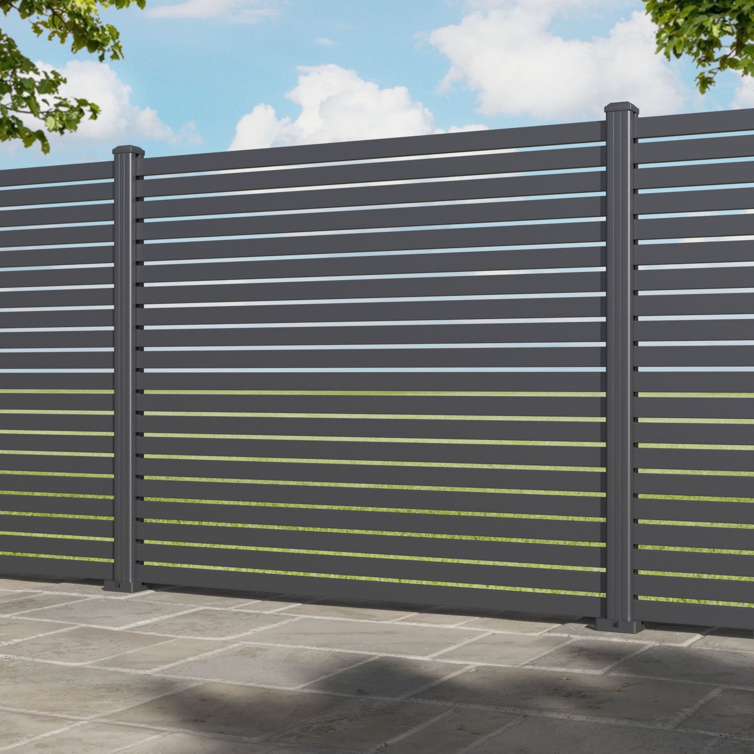 Premium Aria Aluminum Fence Panel with Durable Aluminum Posts - Perfect for Backyard Privacy, Pool Safety, and Garden Protection