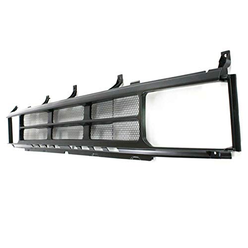 Black Front Grill Grille Assembly Compatible with 1987-1989 Nissan Pathfinder & 1988-1989 Nissan D21 Pickup Truck - Replacement Part for Off-Road & Custom Builds