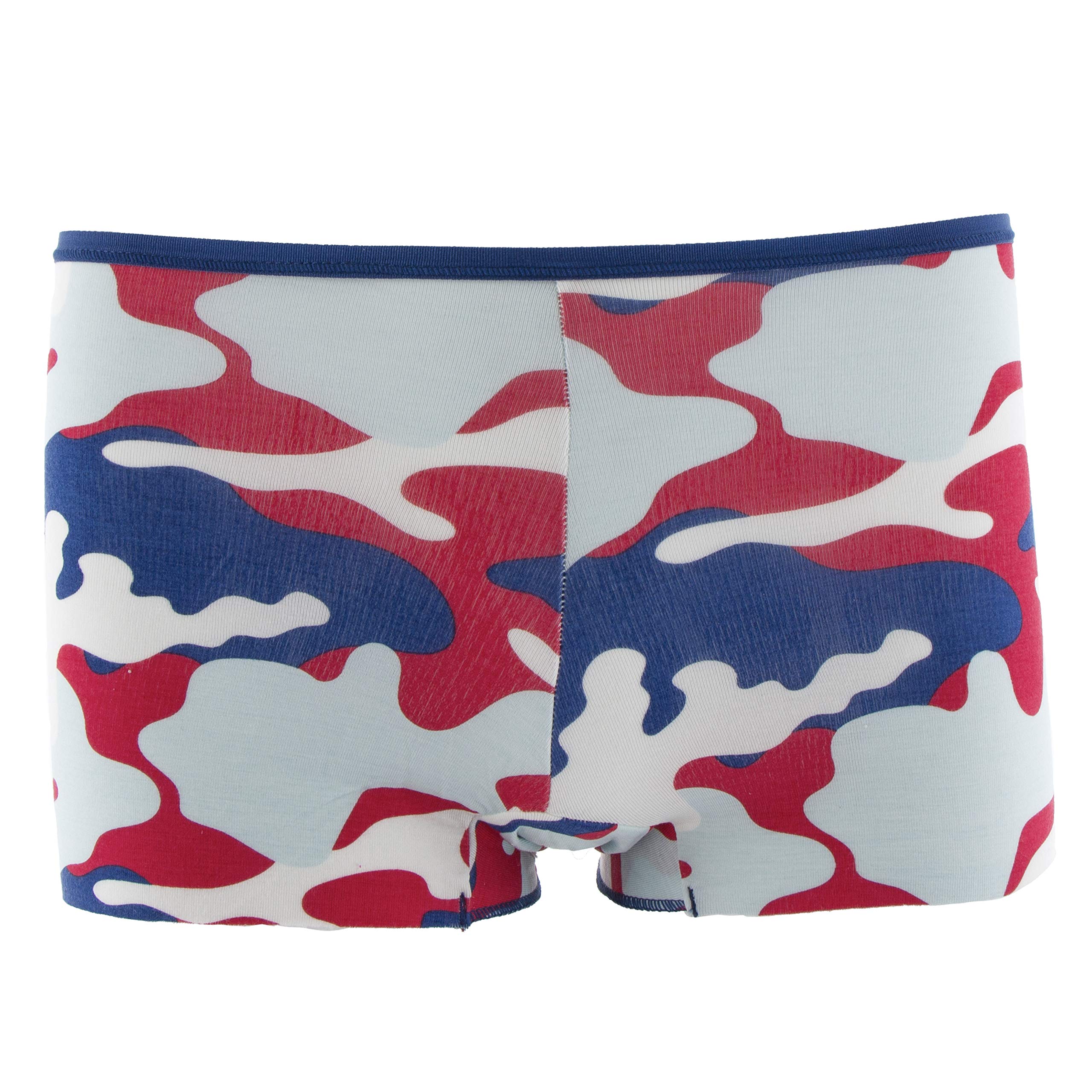 KICKEE Women's Printed Boy Short Underwear - Soft & Breathable Cotton Panties for Lounge, Sleep & Everyday Comfort