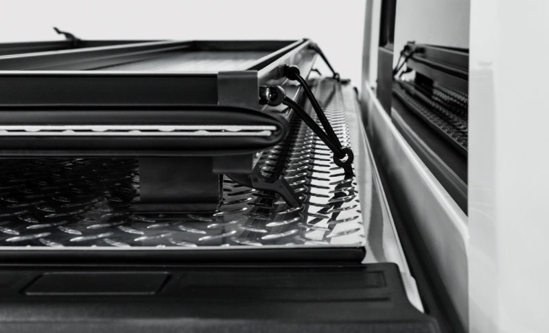 LOMAX Tri-Fold Tonneau Cover for 19+ Chevy Silverado 1500 (5ft 8in Bed) - Black Urethane Finish | Weatherproof Truck Bed Cover | Perfect for Hauling & Outdoor Adventures