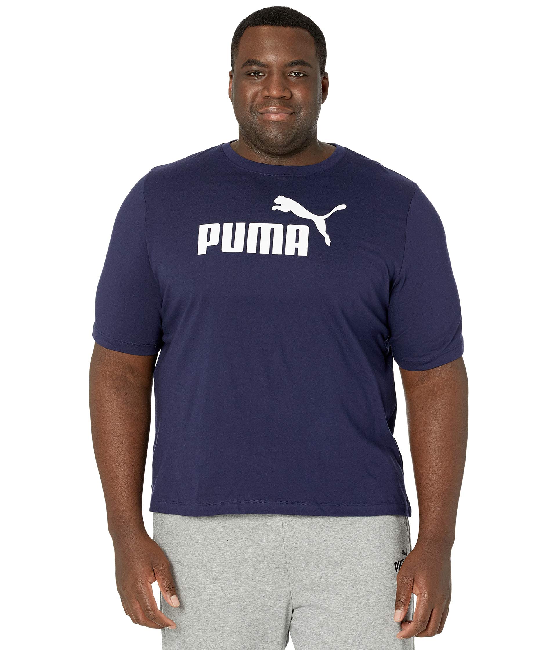PUMA Men's Essentials Logo T-Shirt - Comfortable Cotton Casual Tee for Gym, Workout & Everyday Wear