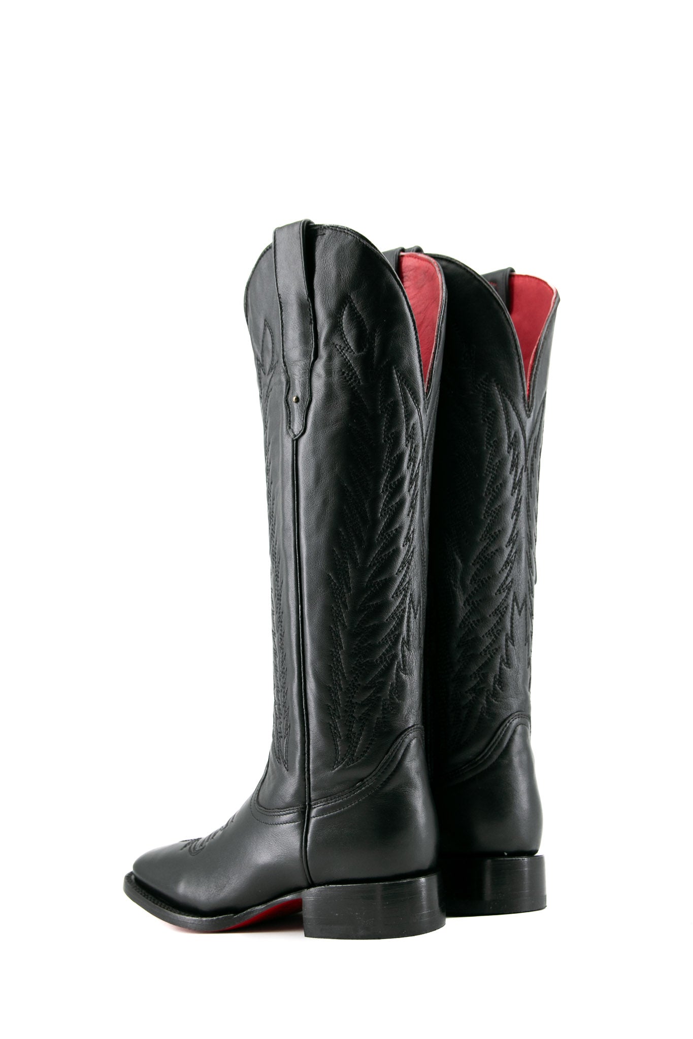 Valentina Women's Tall Red Bottom Square Toe Cowgirl Boots - Western Fashion for Country Dancing, Rodeo & Night Out