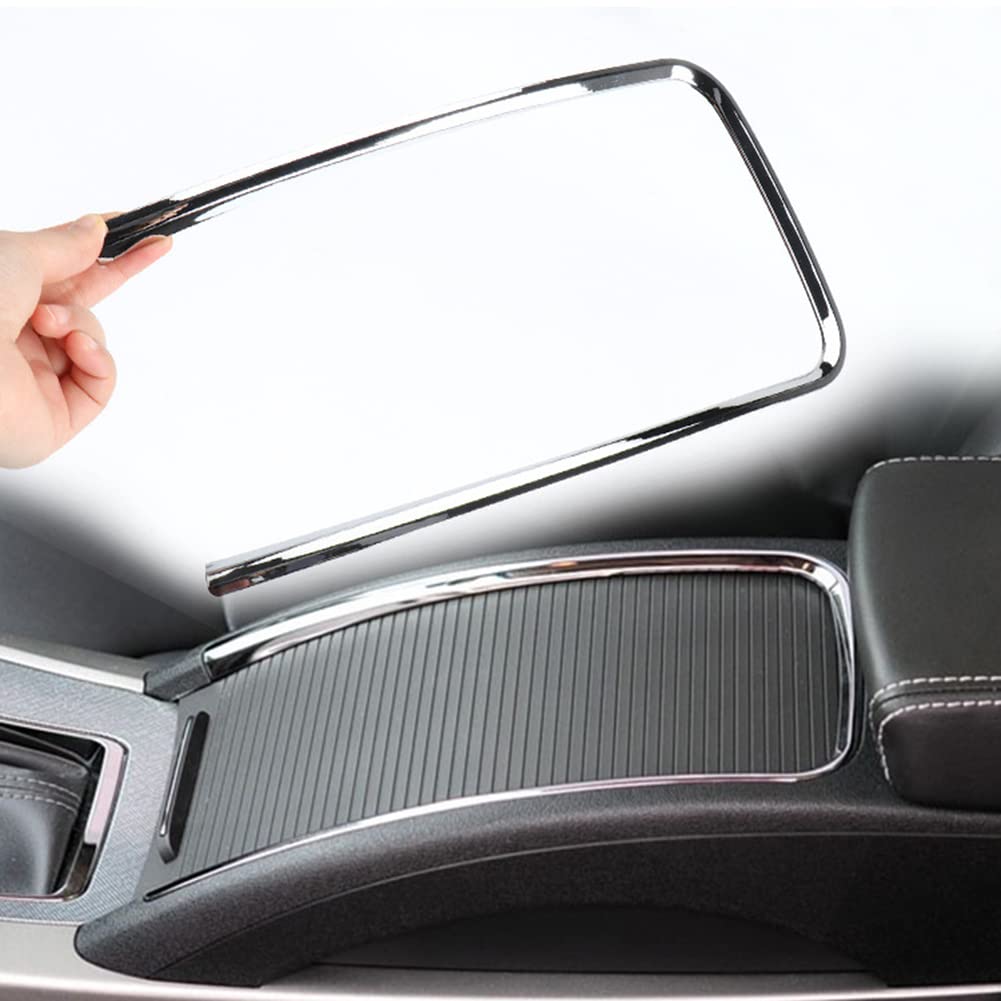 Zcargel ABS Plastic Carbon Fiber Cup Holder Trim Strip for 2009-2013 Chevy Lacrosse - Interior Car Accessory Upgrade for Armrest Box & Cup Holder Frame Panel | Perfect for Road Trips & Daily Commutes