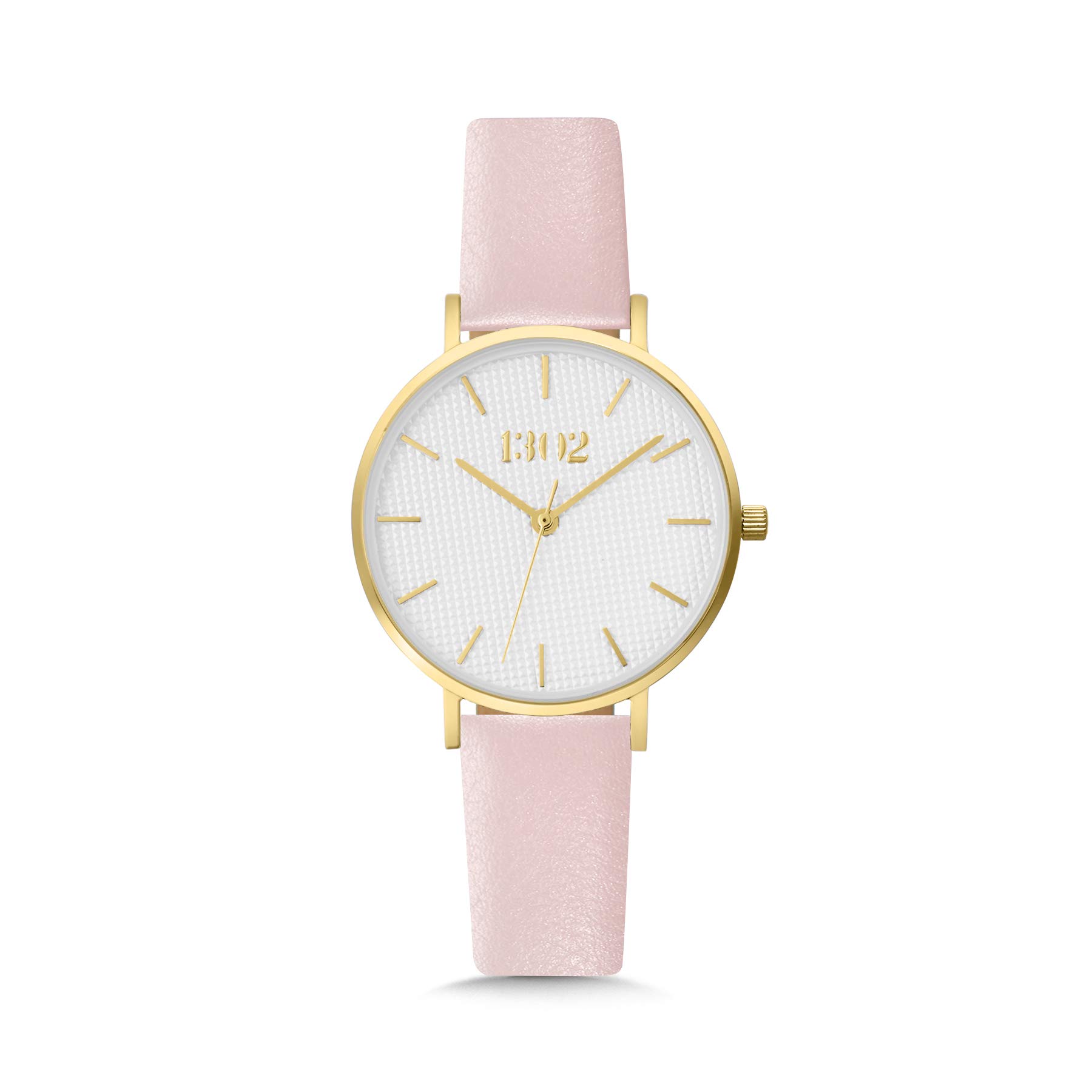 Elegant Women's Gold Watch with Pearl Accents & Interchangeable Pastel Straps - 32mm Gold Face Wristwatch for Women - Perfect for Office, Parties & Everyday Wear - Model 1302