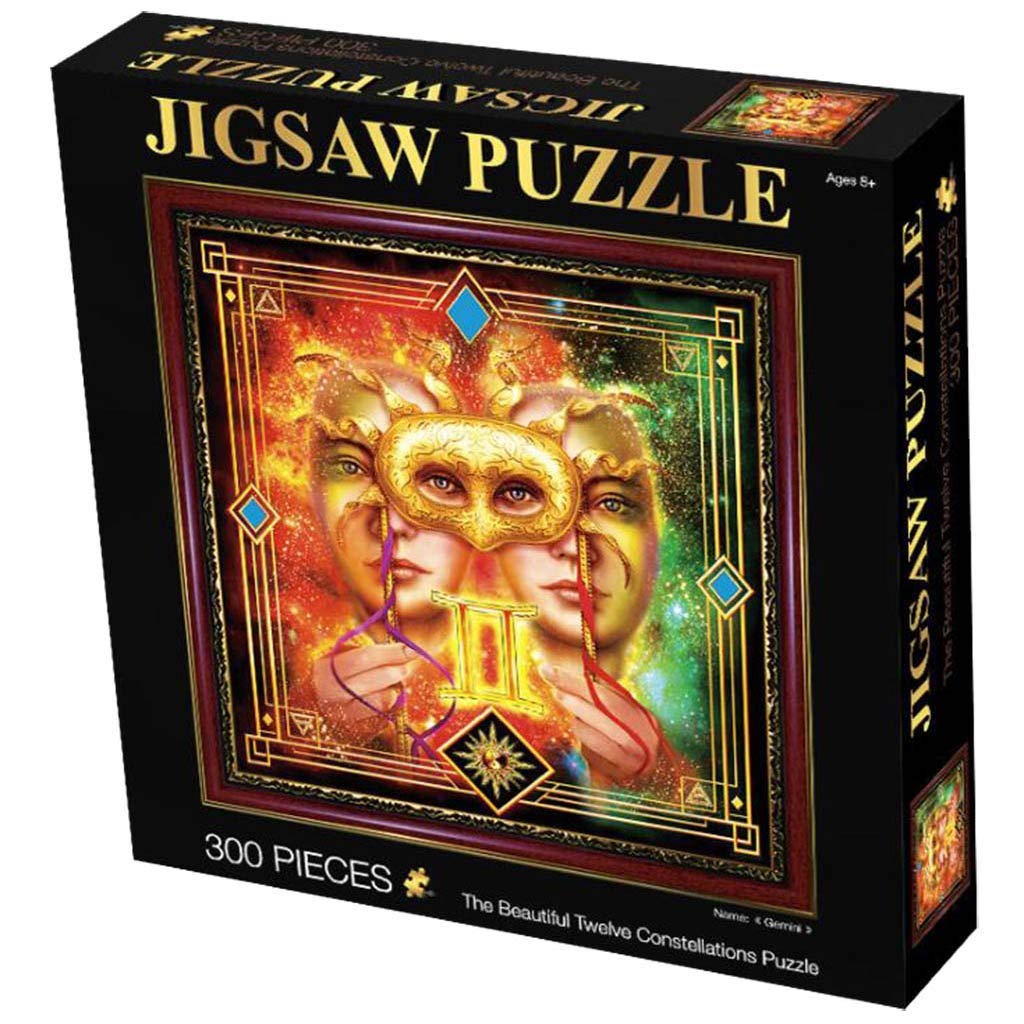12 Zodiac Constellation Jigsaw Puzzle - 300pc Landscape Puzzle for Adults & Kids - Educational Toy for Home & School