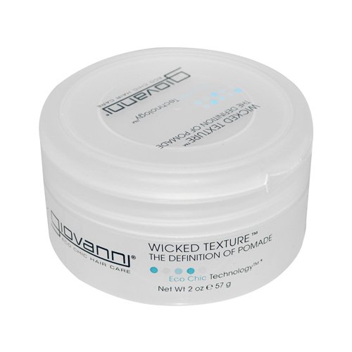 Giovanni Wicked Wax Styling Pomade for Men & Women - 2 Oz Natural Hair Styling Wax for Strong Hold & Shine - Perfect for Textured, Curly & Short Hairstyles