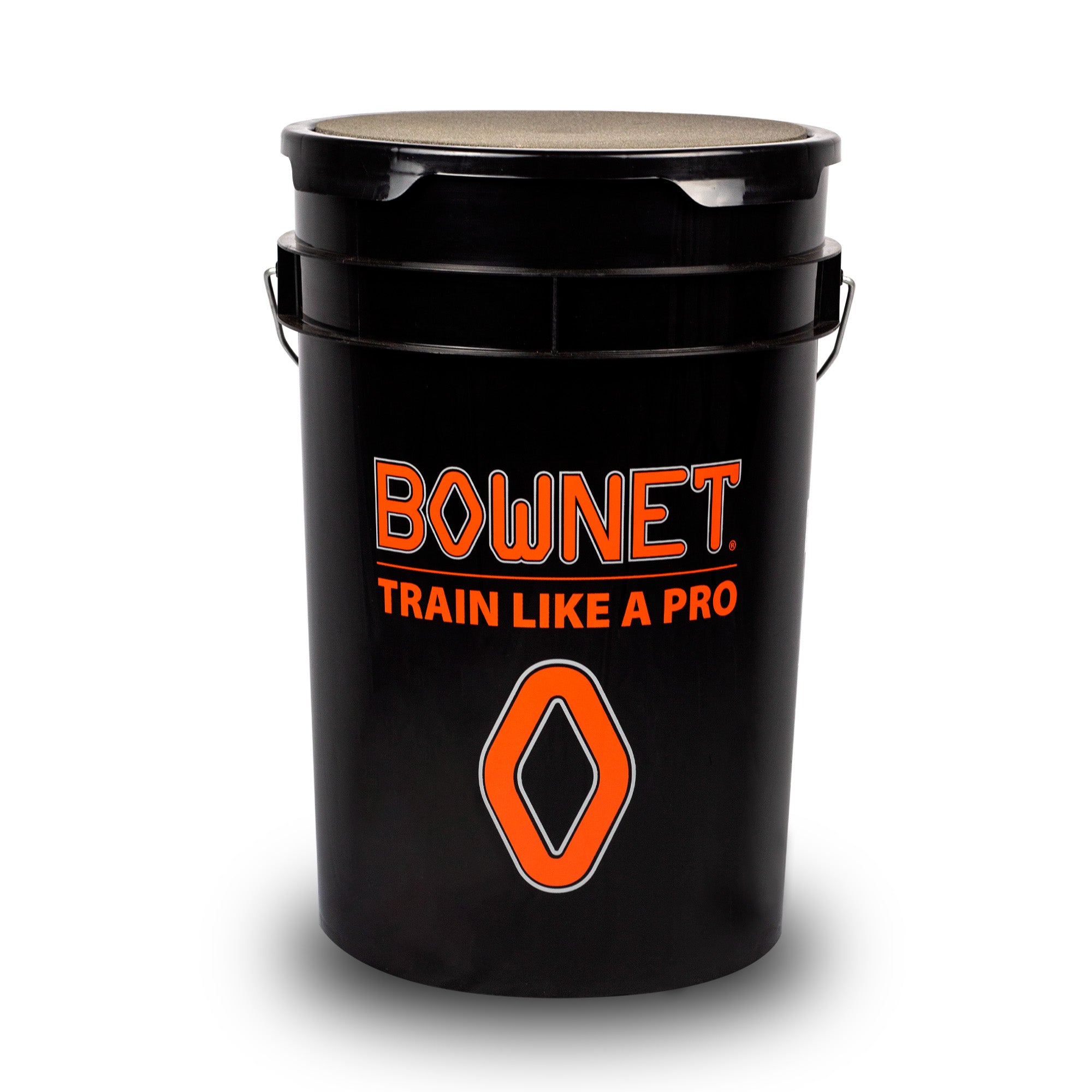 Bownet 6 Gallon Ball Bucket - Heavy Duty Sports Equipment Storage for Baseballs, Softballs, and Soccer Balls - Perfect for Teams, Coaches, and Outdoor Training