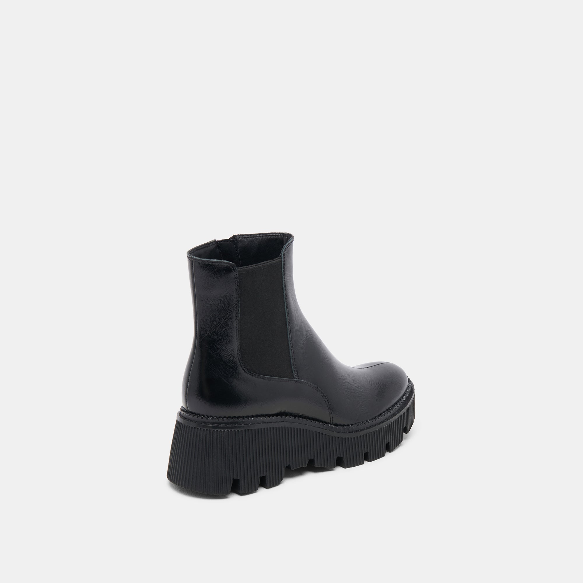 EMMET H2O Wide Calf Waterproof Rain Boots for Women - Midnight Crinkle Patent - Perfect for Gardening, Walking Dogs & Outdoor Activities