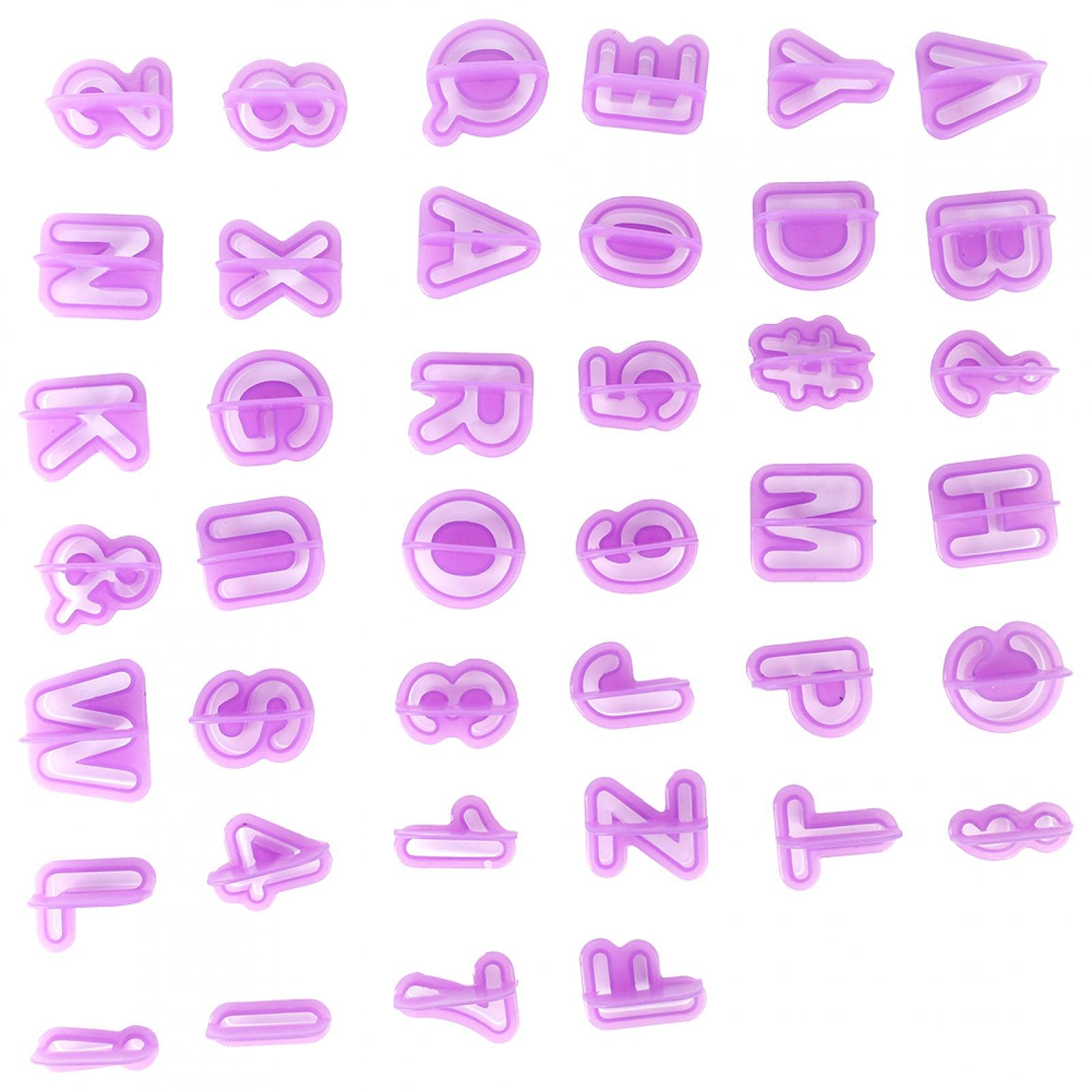 40pcs Letter and Number Chocolate Molds - Plastic Baking Molds for Cake Decorating, DIY Birthday Cakes, Cupcakes & Desserts - Perfect for Home Bakers and Party Treats