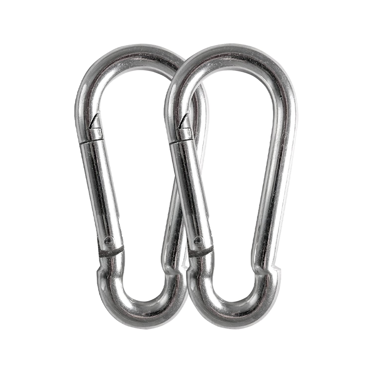 Heavy Duty Carabiners 3.5 Inch - 660LB Weight Capacity Per Clip - Anti-Rust Snap Hook with Strong Spring Action - Perfect for Hammocks, Punching Bags, Swing Chairs, Gym Equipment & Outdoor Activities