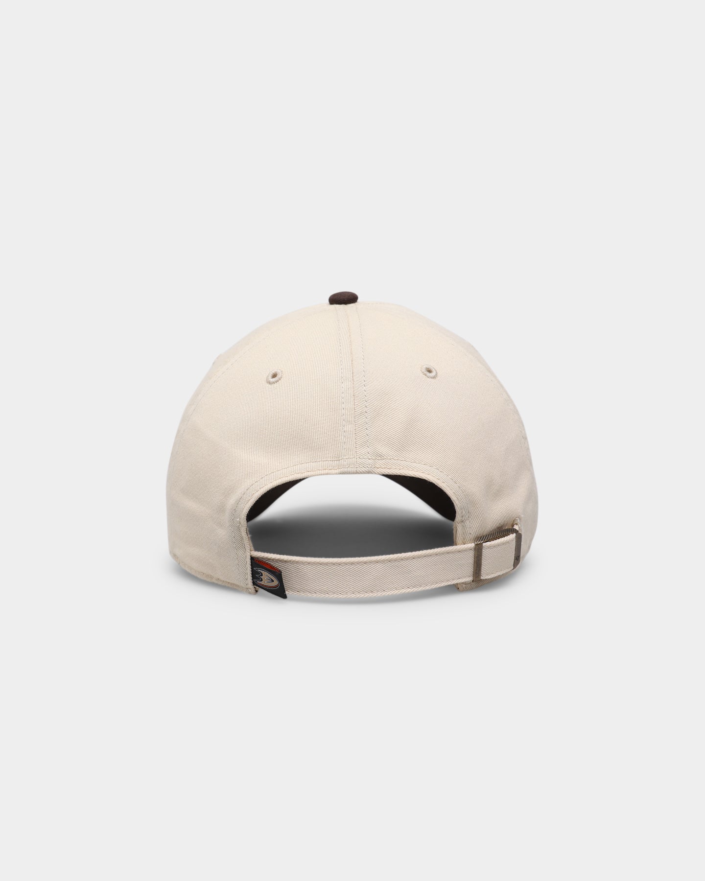 47 Brand Anaheim Ducks 'Cookies & Cream' Strapback Snapback Hat - Natural/Brown Adjustable Baseball Cap for Men & Women - Perfect for Hockey Games, Casual Wear & Sports Fans