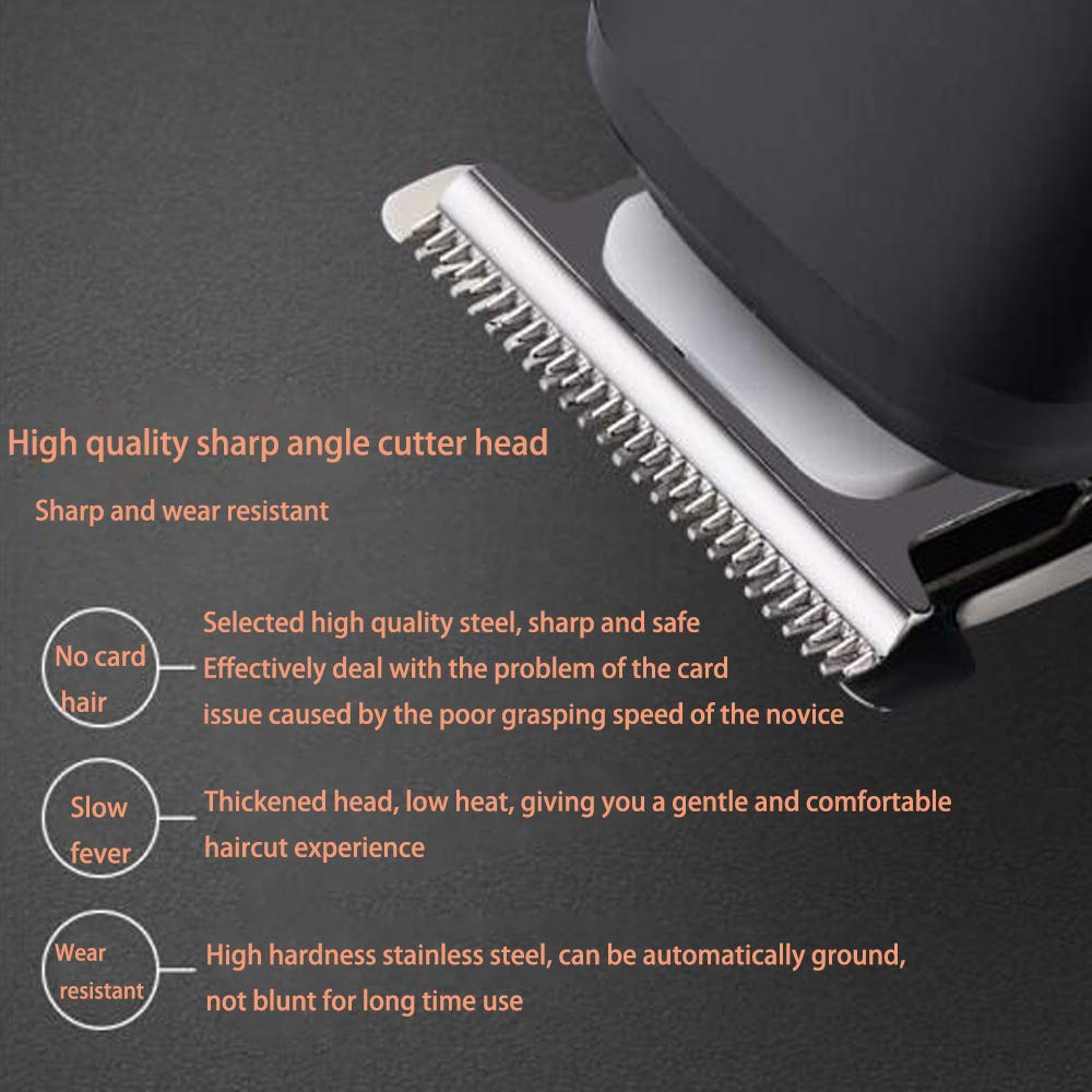 6-in-1 Electric Beard Trimmer for Men - USB Rechargeable Hair Clipper & Mustache Scissors Set LK-800 | Perfect for Home Grooming, Travel & Professional Styling