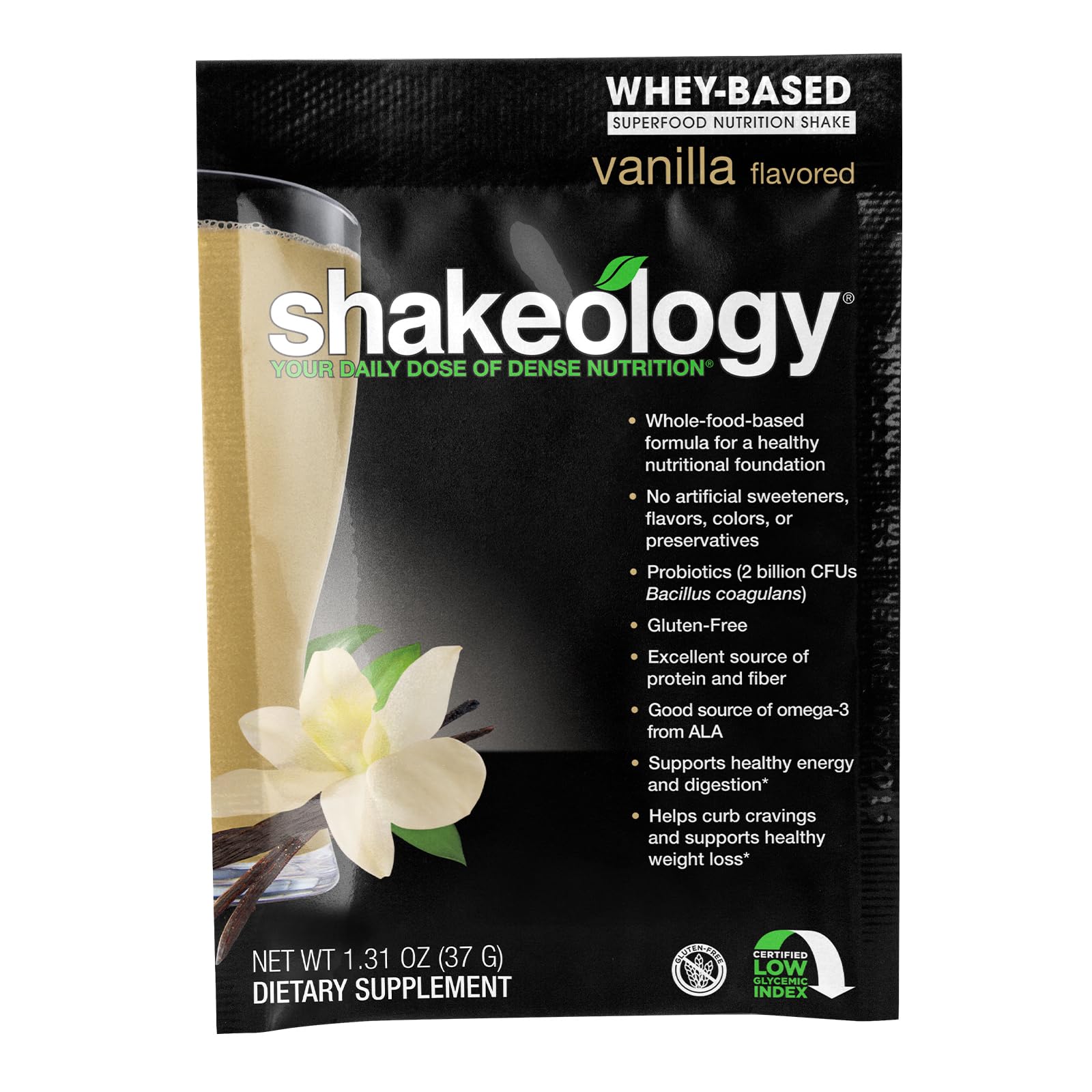 Shakeology Whey Protein Powder Blend - Gluten Free Superfood Protein Shake with Vitamins & Minerals - Supports Weight Loss, Muscle Growth & Gut Health - Vanilla Flavor (14 Servings) | Post-Workout Recovery & Meal Replacement Shake