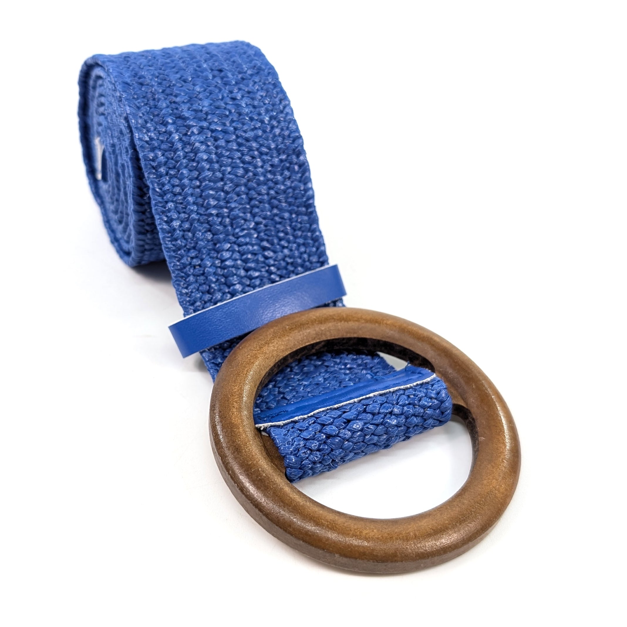 Eco-Friendly Sustainable Paper Belt - Blue | Adjustable & Stylish Waist Belt for Men & Women | Perfect for Casual Wear, Office & Outdoor Activities
