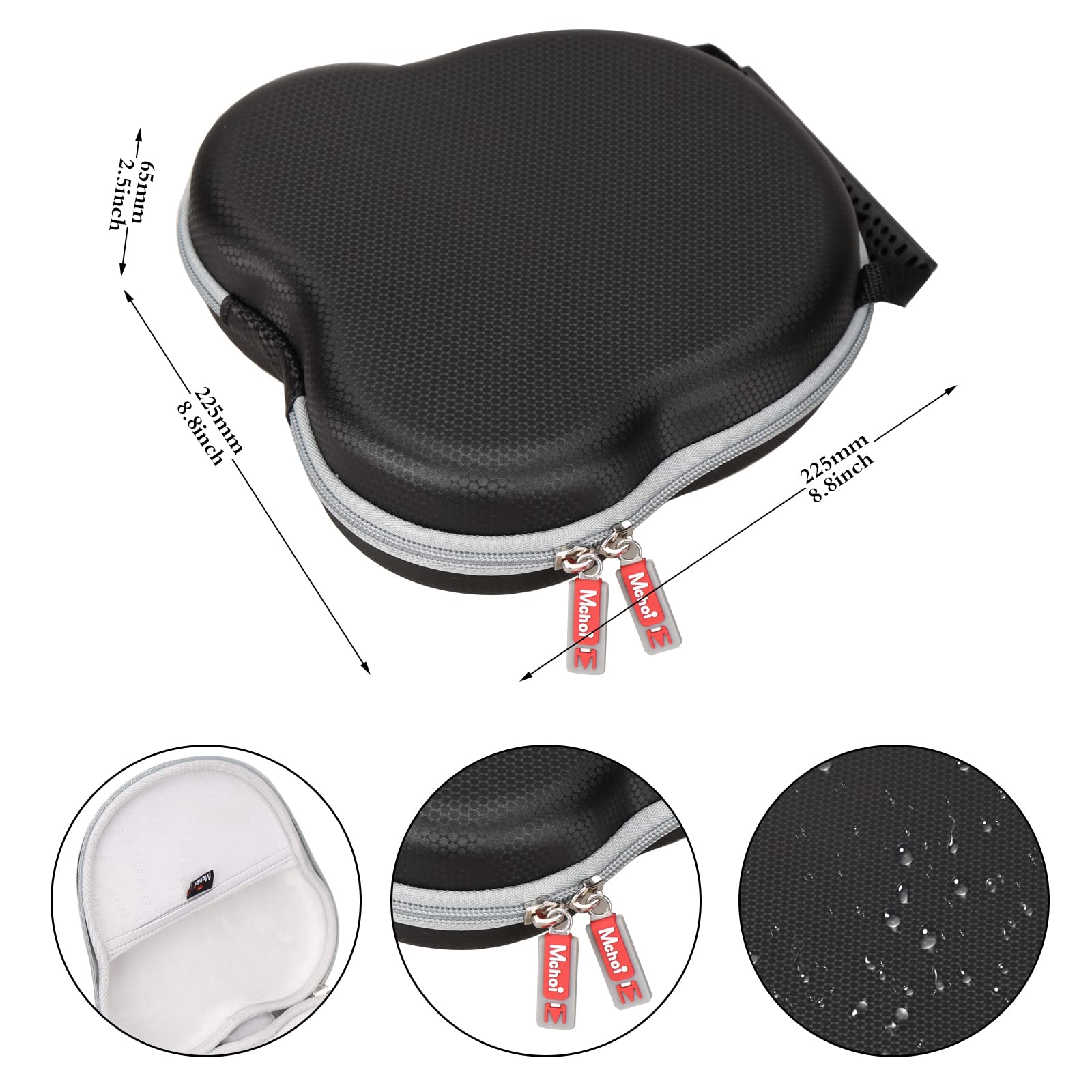 Premium Hard Portable Case for Pioneer DJ HDJ-X5, AirPods Max, SteelSeries Arctis 3/5/7/9X Pro - Durable Protective Storage for DJ, Gaming & Travel Headphones