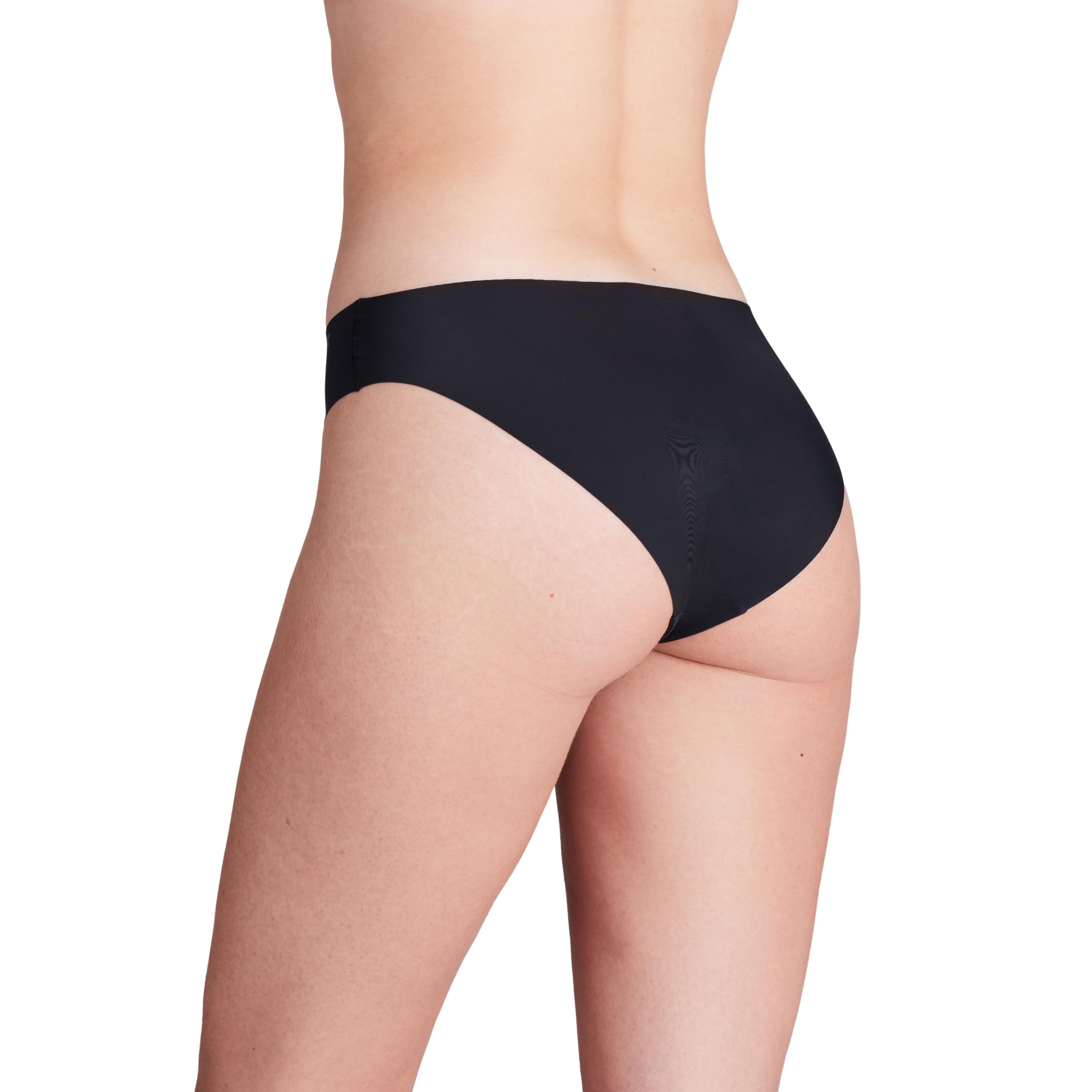 Under Armour Women's 3-Pack Pure Stretch No Show Bikini Underwear - Ultra Soft Breathable Comfort for All-Day Wear - Perfect for Workouts, Yoga & Everyday Use