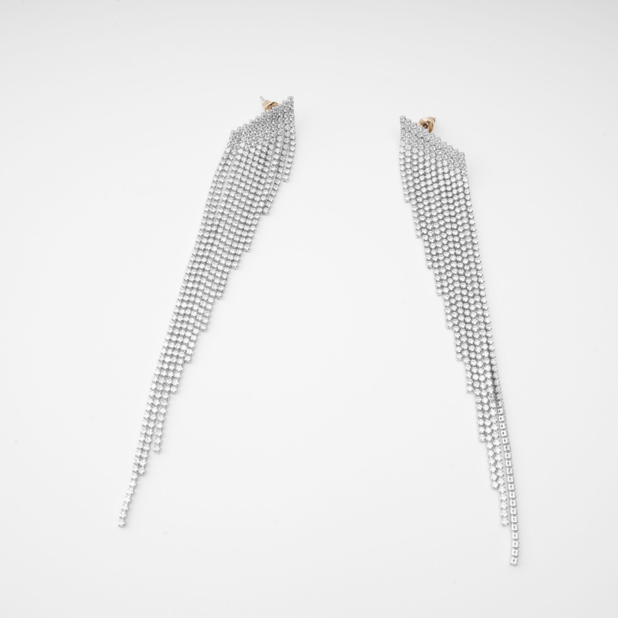 Amaris Silver Tassel Earrings for Women - Elegant Dangle Drop Jewelry Gift - Perfect for Parties, Weddings & Special Occasions