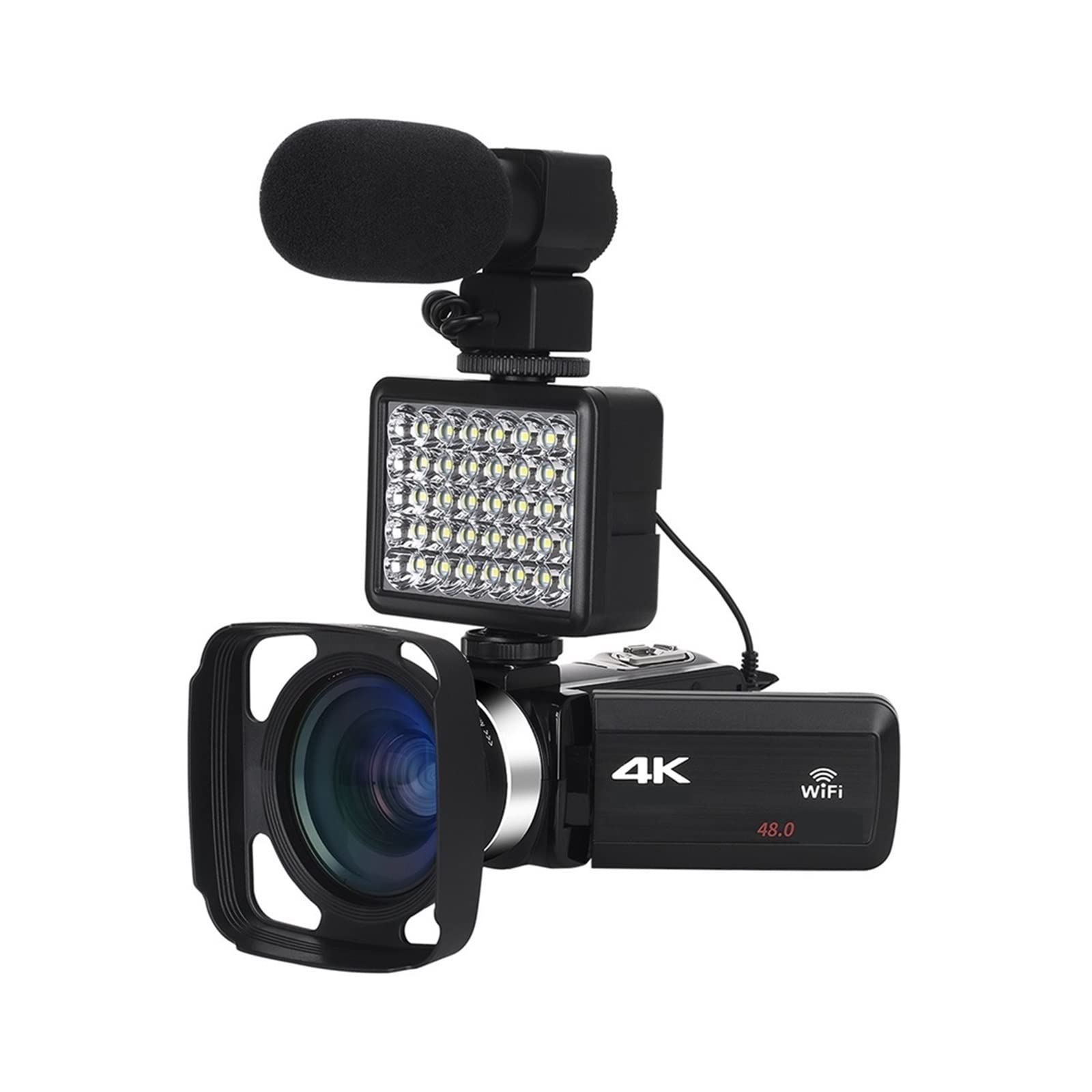 BODORME 4K Digital Camera Camcorder - 18X Zoom Ultra HD Video Recorder for Vlogging, Live Streaming & Photography | Portable Webcam for YouTube, Travel & Outdoor (No SD Card Included)