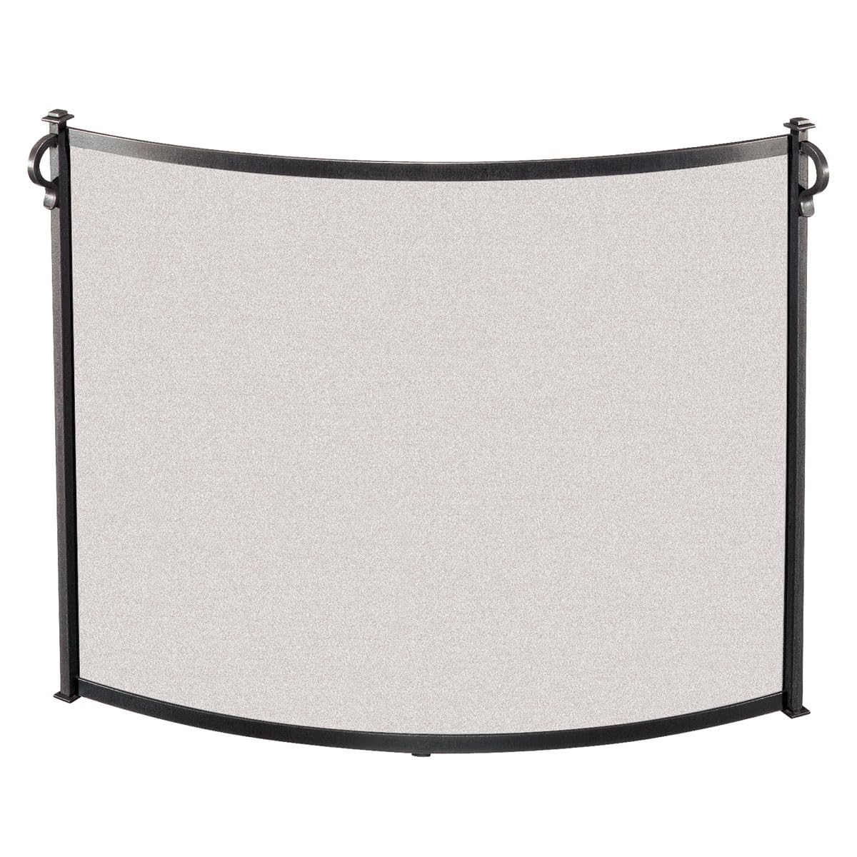 Vintage Iron Bowed Fireplace Screen - Handcrafted Fireplace Guard for Home Decor, Rustic Living Room & Cozy Cabin - Pilgrim Home and Hearth Craftsman Style Fireplace Accessory