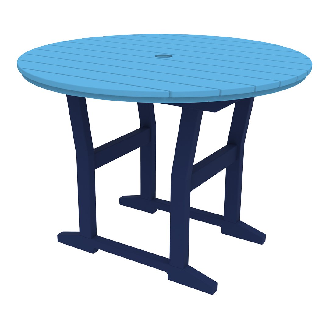 Coastline Cafe Round Dining Table - 36 Inch Modern Kitchen Table for Small Spaces, Breakfast Nook & Apartment - Perfect for Coffee Shops, Restaurants & Home Decor