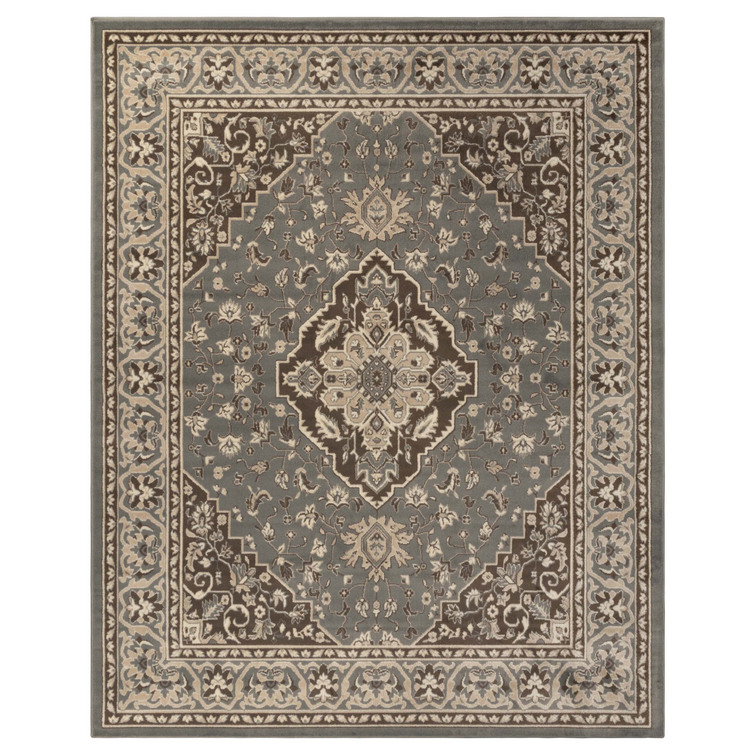 Glendale Traditional Floral Medallion Indoor Area Rug - Non-Slip Living Room Carpet, Bedroom Runner, Hallway Decor | Soft & Durable Home Floor Mat for Cozy Interior Design