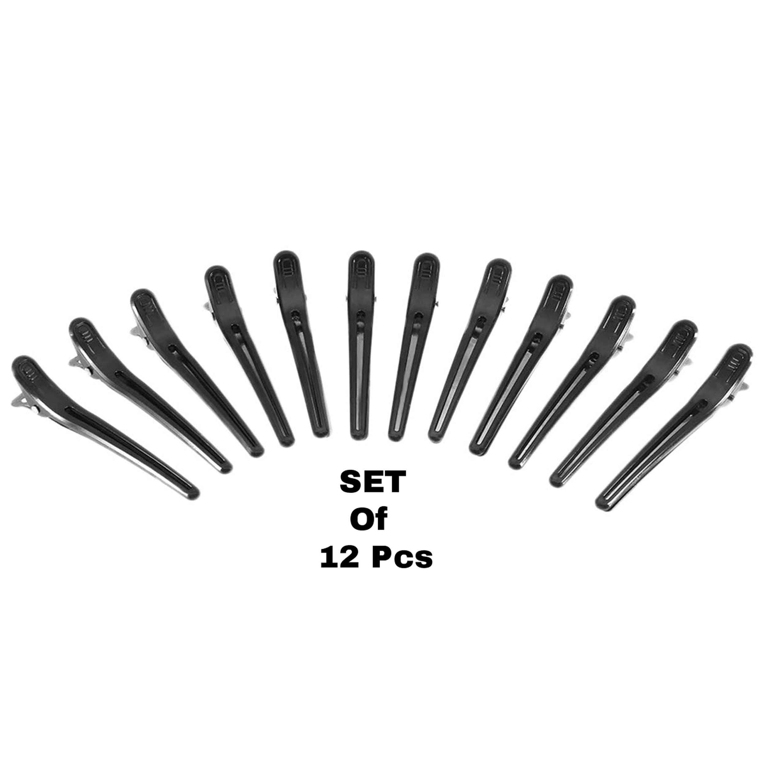 Proxoto Large Hair Styling Clips for Thick Hair - Black Salon Sectioning Clips (2-Pack) - Perfect for Hairdressing, Salon Styling & Home Hair Care