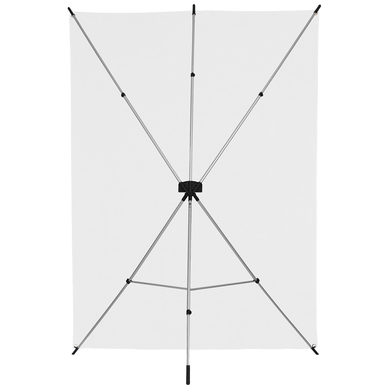 X Drop Wrinkle Resistant Backdrop Kit - High Key White (5' x 7') - Professional Photo Studio Background for Photography, Videos & Live Streaming
