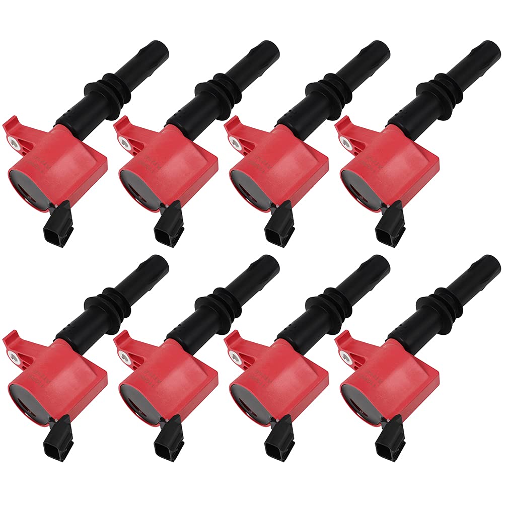 High Performance Ignition Coil Pack Set of 8 - Compatible with Mercury Mountaineer 4.6L 2006-2008, Lincoln Navigator 5.4L 2005-2008, Ford Expedition 5.4L 2005-2008 (DG511, SP515, SP546) - Perfect for Engine Tune-Up & Performance Enhancement