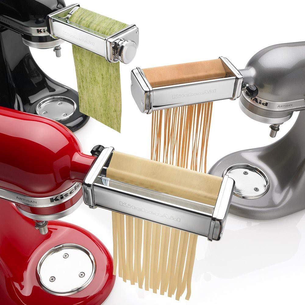 KitchenAid KPRA Pasta Roller & Cutter Attachment - Make Homemade Spaghetti, Fettuccine & More | Perfect for Italian Cuisine & Fresh Pasta Lovers