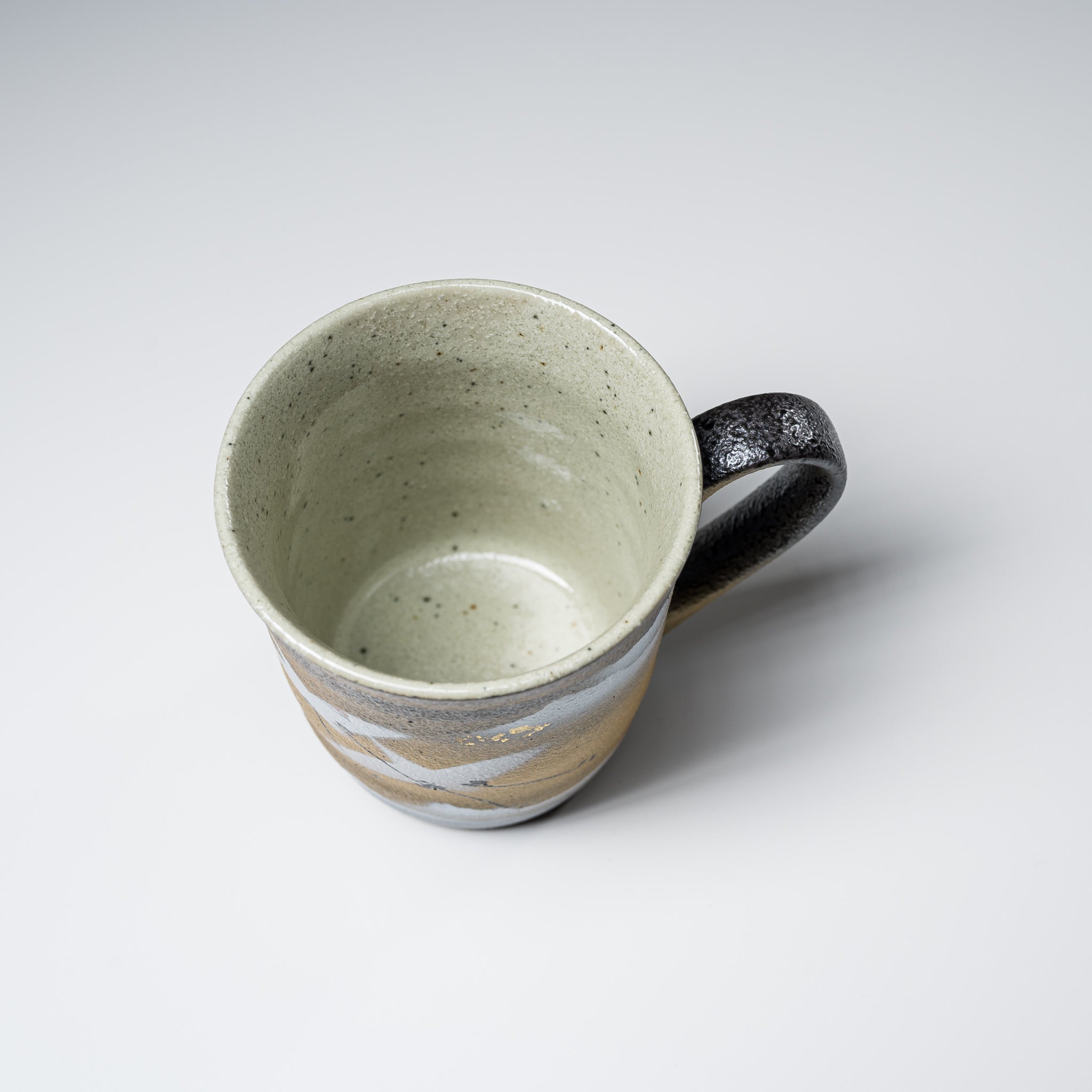 Kutani Ware Mug Cup - The Grateful Crane Design | Japanese Traditional Ceramic Coffee Cup for Home & Office Use