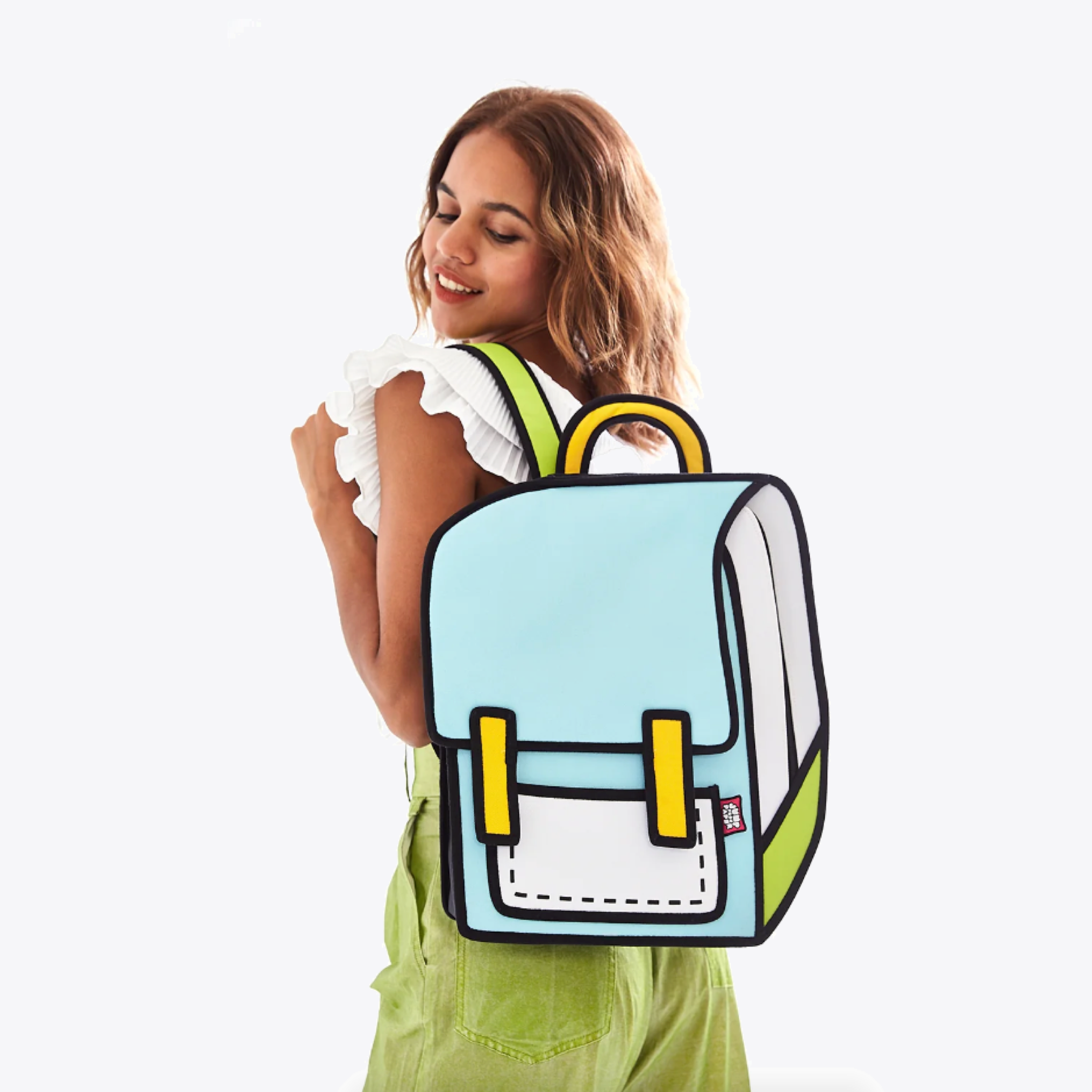 Mint Green Spaceman Themed Backpack for Kids - Lightweight & Durable School Bag for Boys & Girls - Perfect for School, Travel & Outdoor Adventures