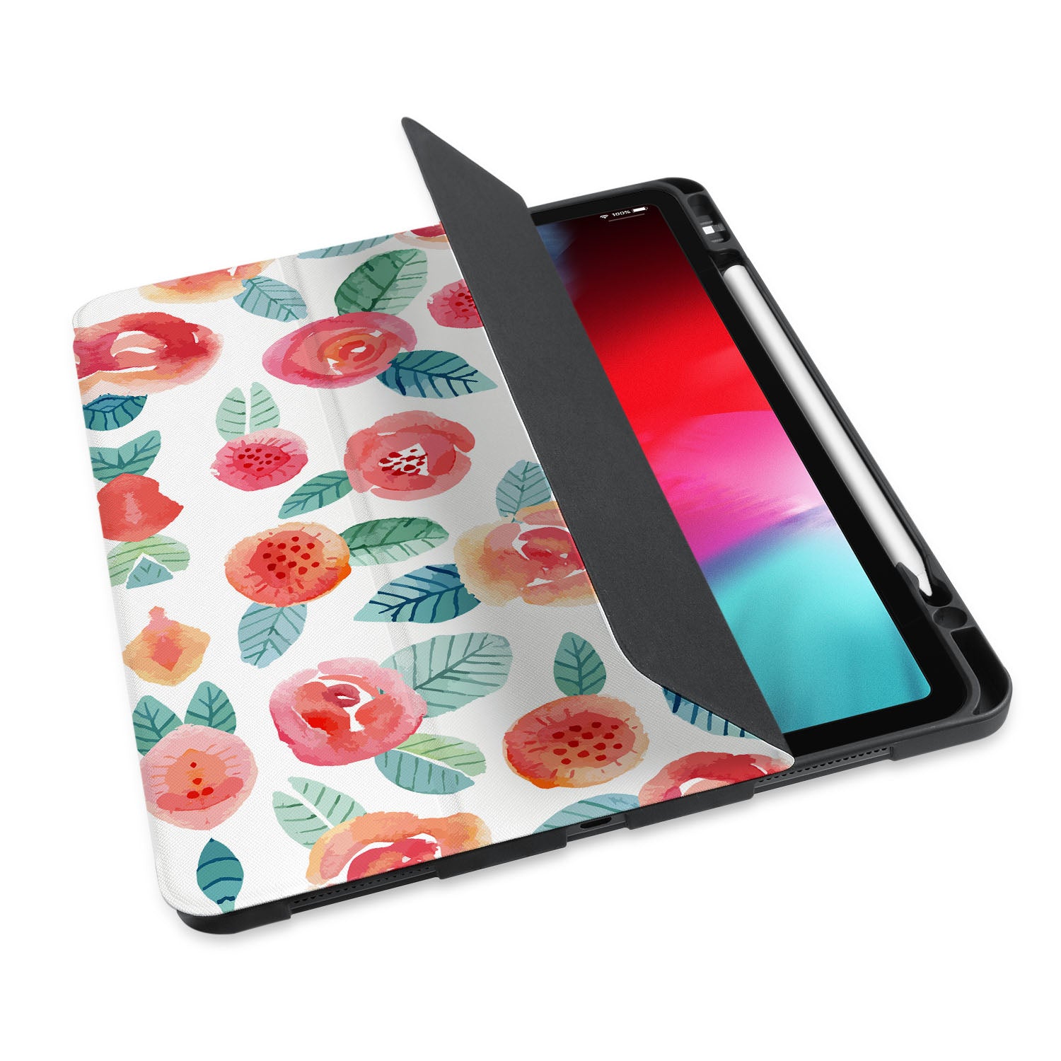 Premium iPad Trifold Case with Auto Sleep/Wake - Rose Gold | Slim Protective Cover for iPad 6th/7th/8th/9th Gen | Perfect for Work, School & Travel