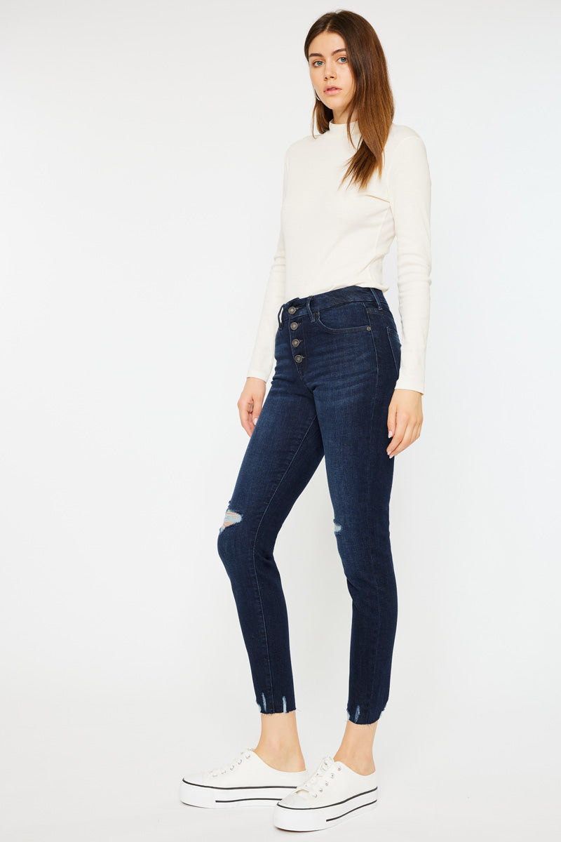 Penelope High Rise Ankle Skinny Jeans for Women - Stretch Denim Slim Fit Pants | Perfect for Casual Outfits, Date Nights & Office Wear