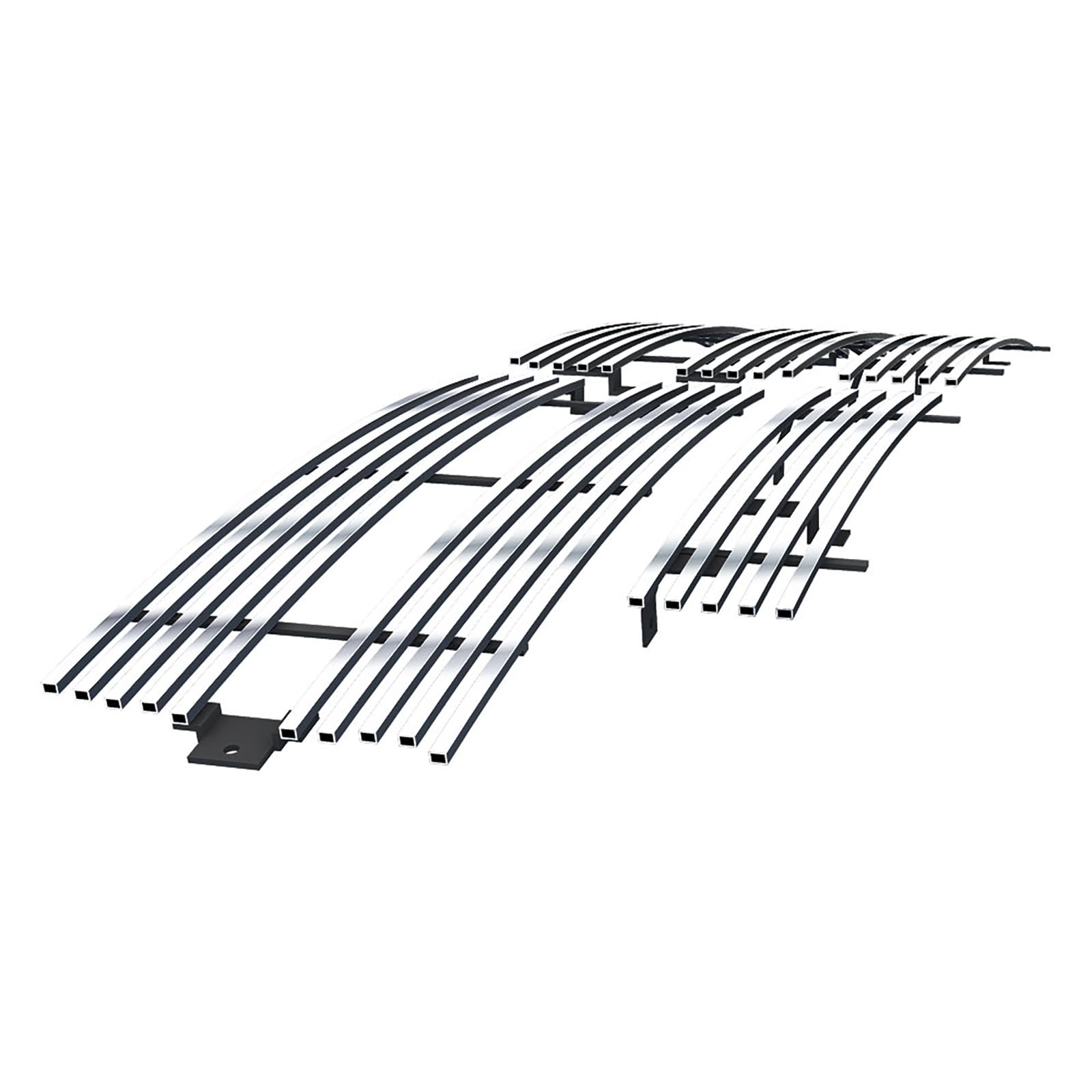 1994-2001 Dodge Pickup Truck Chrome Bumper & Billet Grille Combo | Durable Stainless Steel Front Grill Insert | Perfect for Restoration & Off-Road Upgrades (Model D87914S)