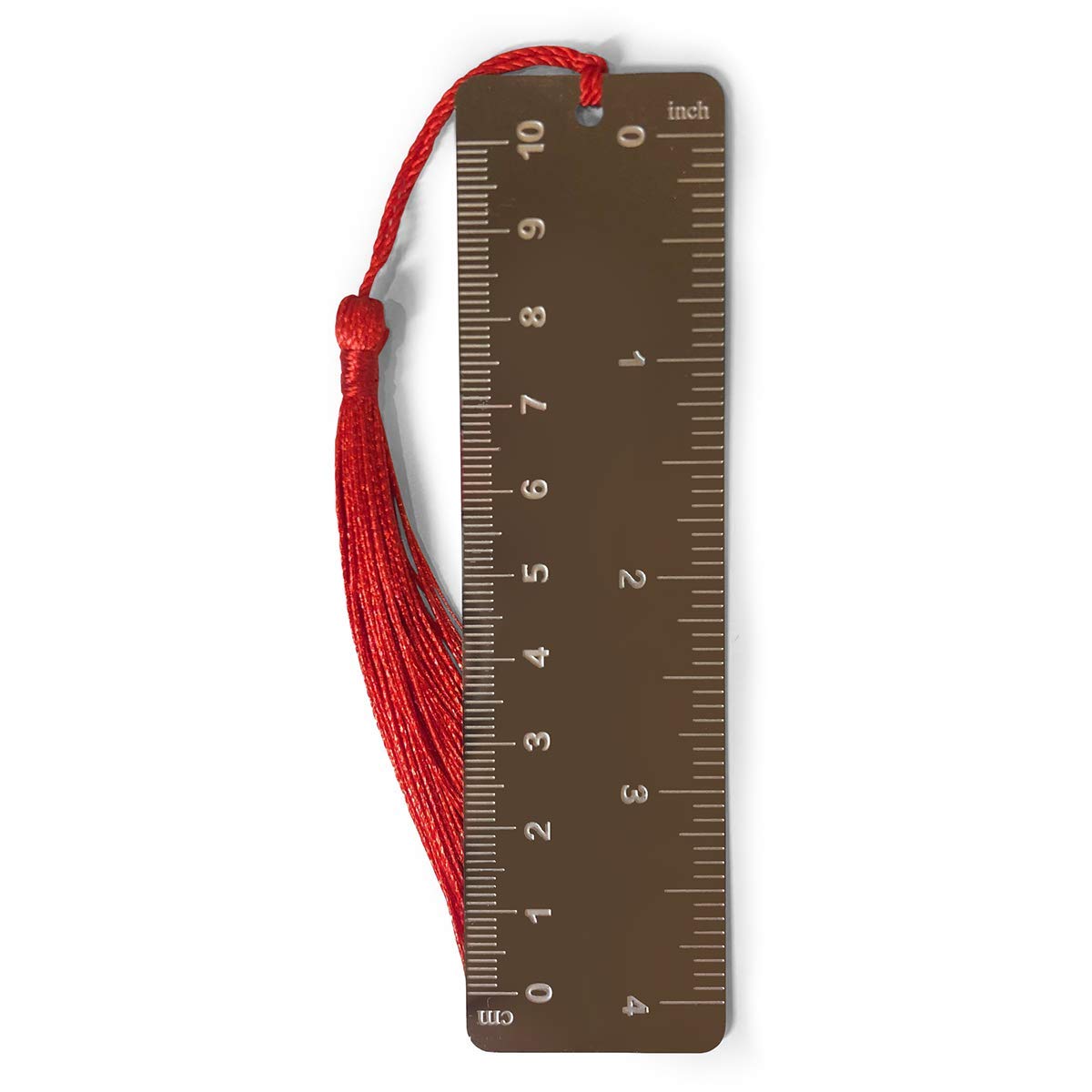Berserk Themed Metal Ruler Bookmark with Tassel - Durable Bookography Measuring Tool for Book Lovers, Readers & Bibliophiles - Perfect Gift for Bookworms, Reading Notebooks & Book Markers Collections (Ideal for Manga Fans, Students & Office Use)