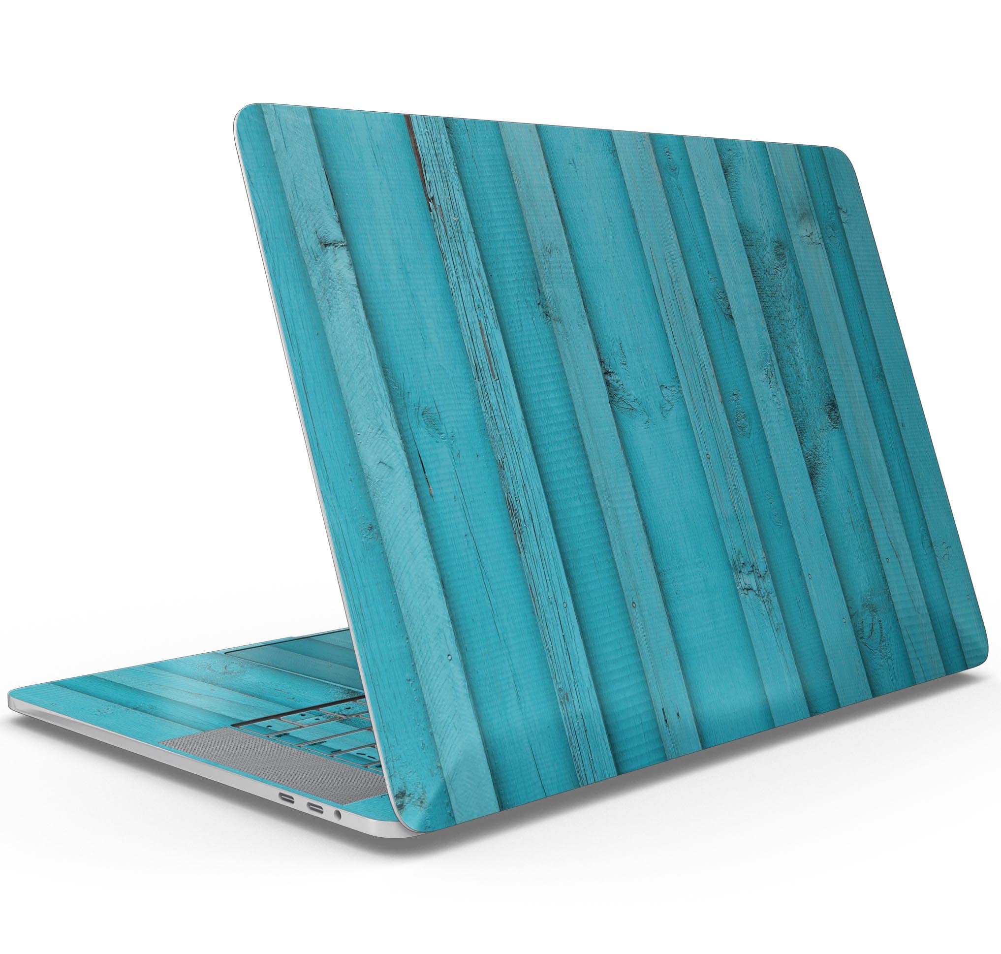Premium Blue Wood Plank Full-Body Decal Skin for MacBook Air 13