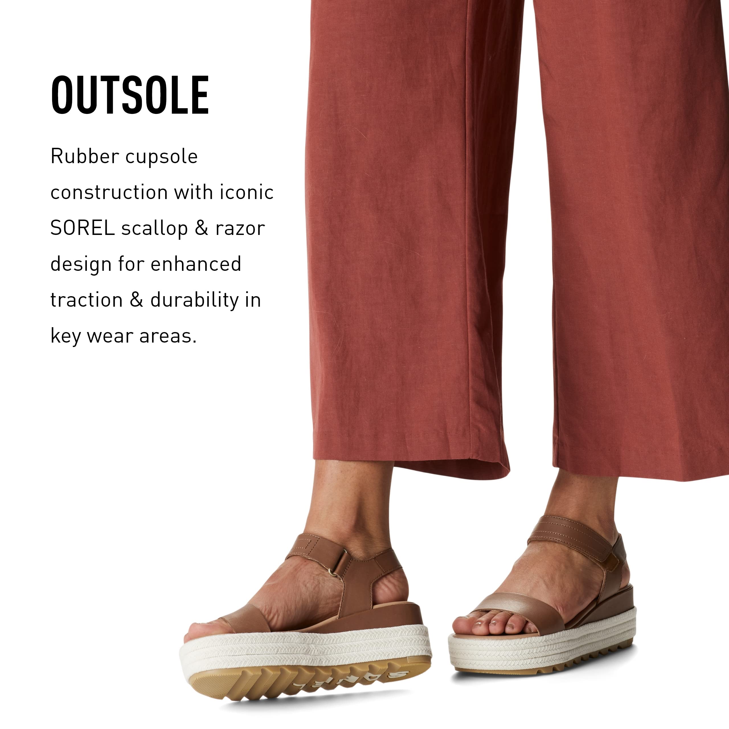 Sorel Women's Cameron Flatform Sandals - Comfortable Summer Slide Sandals for Women with Arch Support | Perfect for Beach, Poolside & Casual Outings